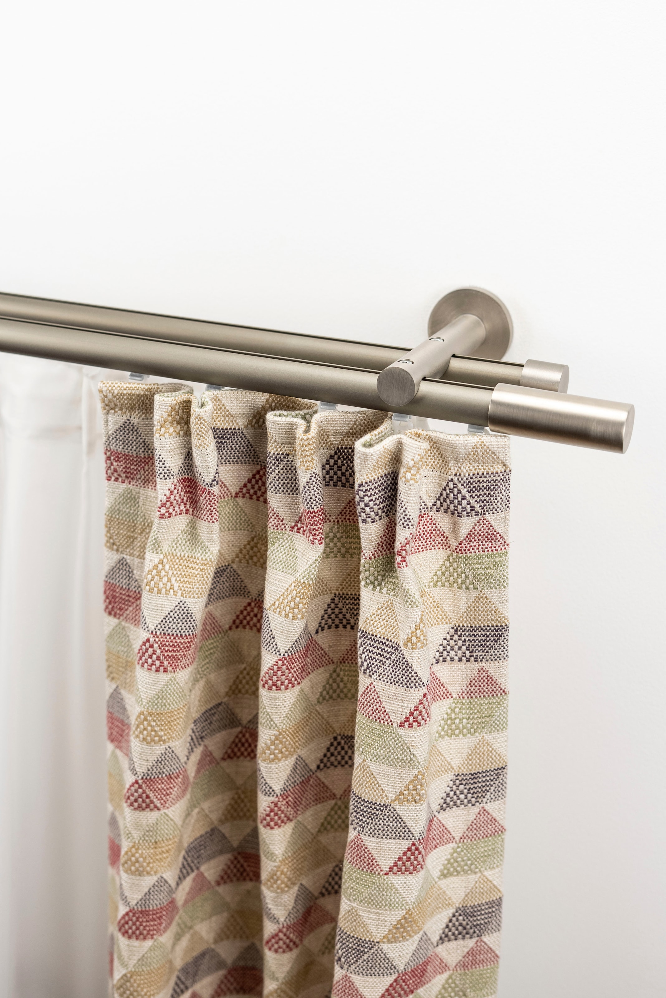 GARESA Gardinenstange "EASY" Ø 20 mm 2 läufig-läufig Wunschmaßlänge Vorhang günstig online kaufen