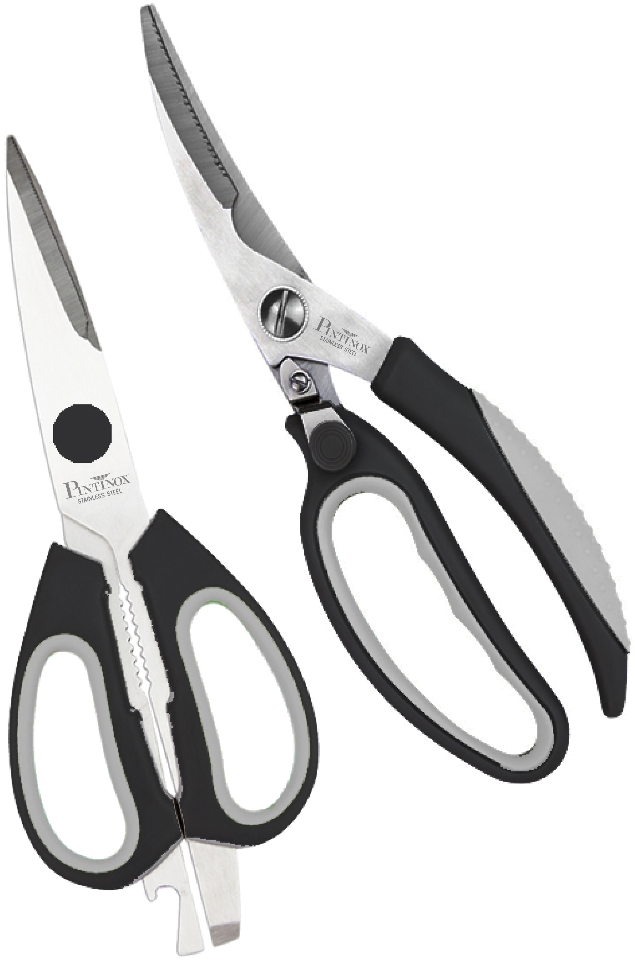 PINTINOX Geflügelschere "Professional" Set: Küchenschere und Geflügelschere, Edelstahl