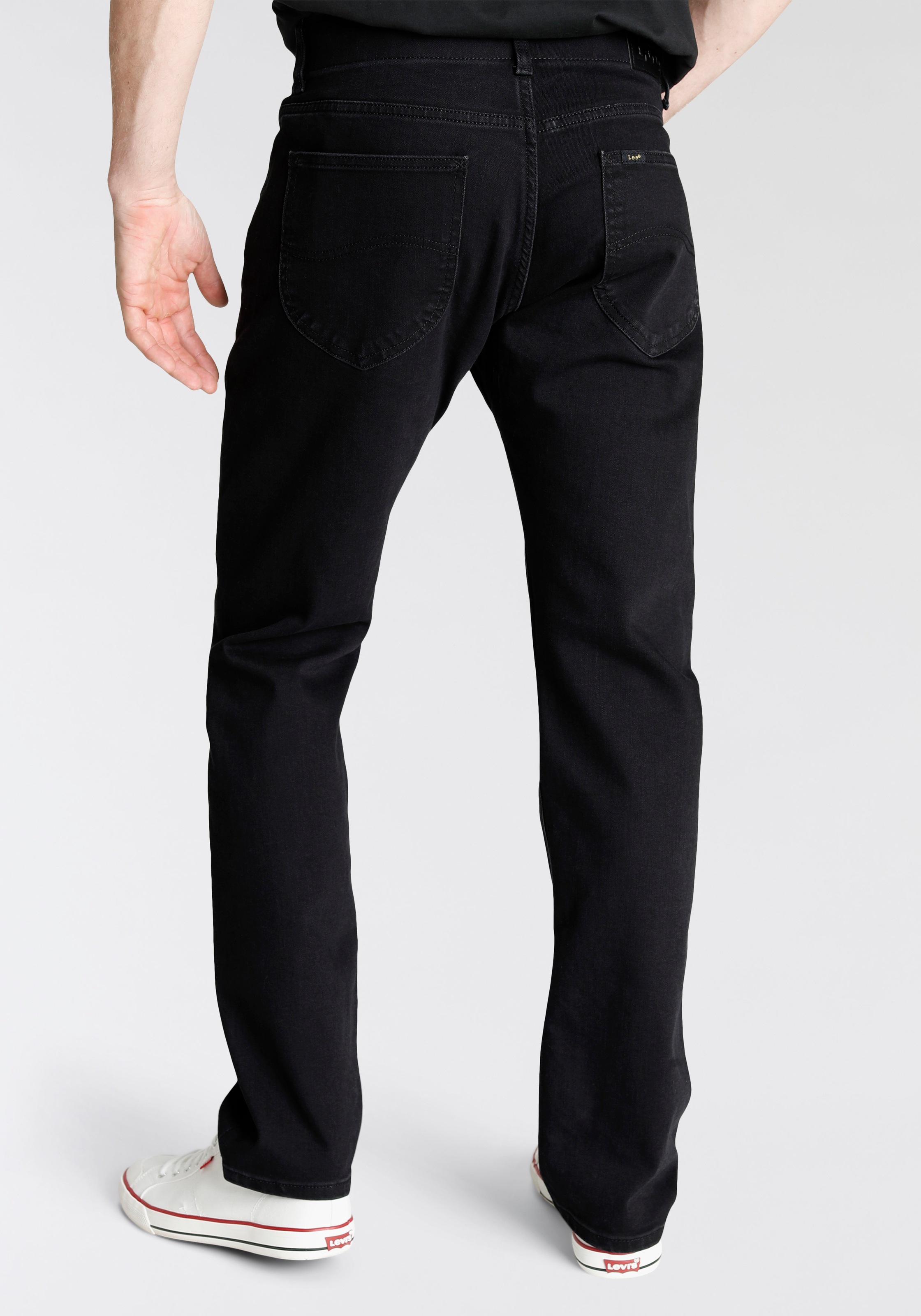 Lee Herren Jeans SLIM FIT MVP - Slim Straight Fit - Schwarz - Black günstig online kaufen