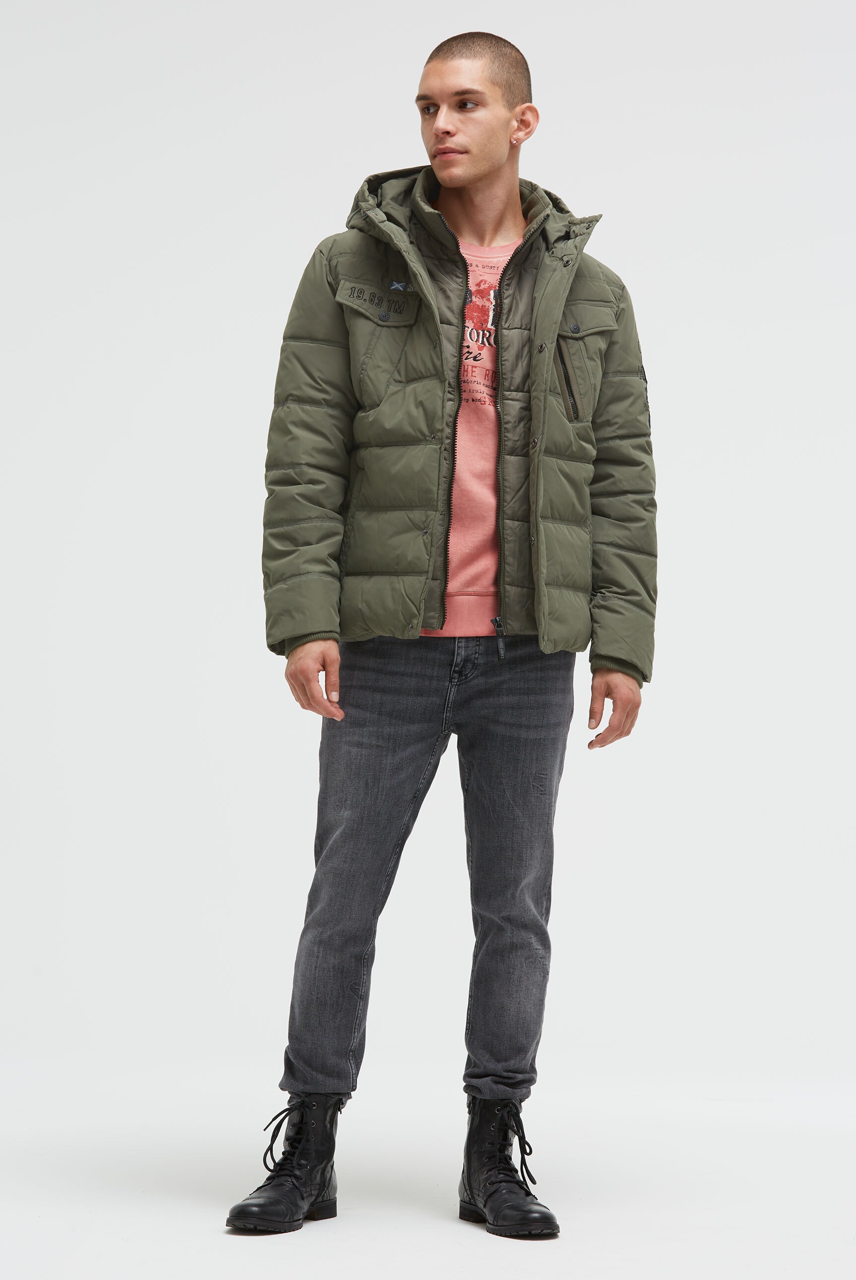 Thumbnail - CAMP DAVID Winterjacke mit Kapuze mit wasserabweisender Funktion