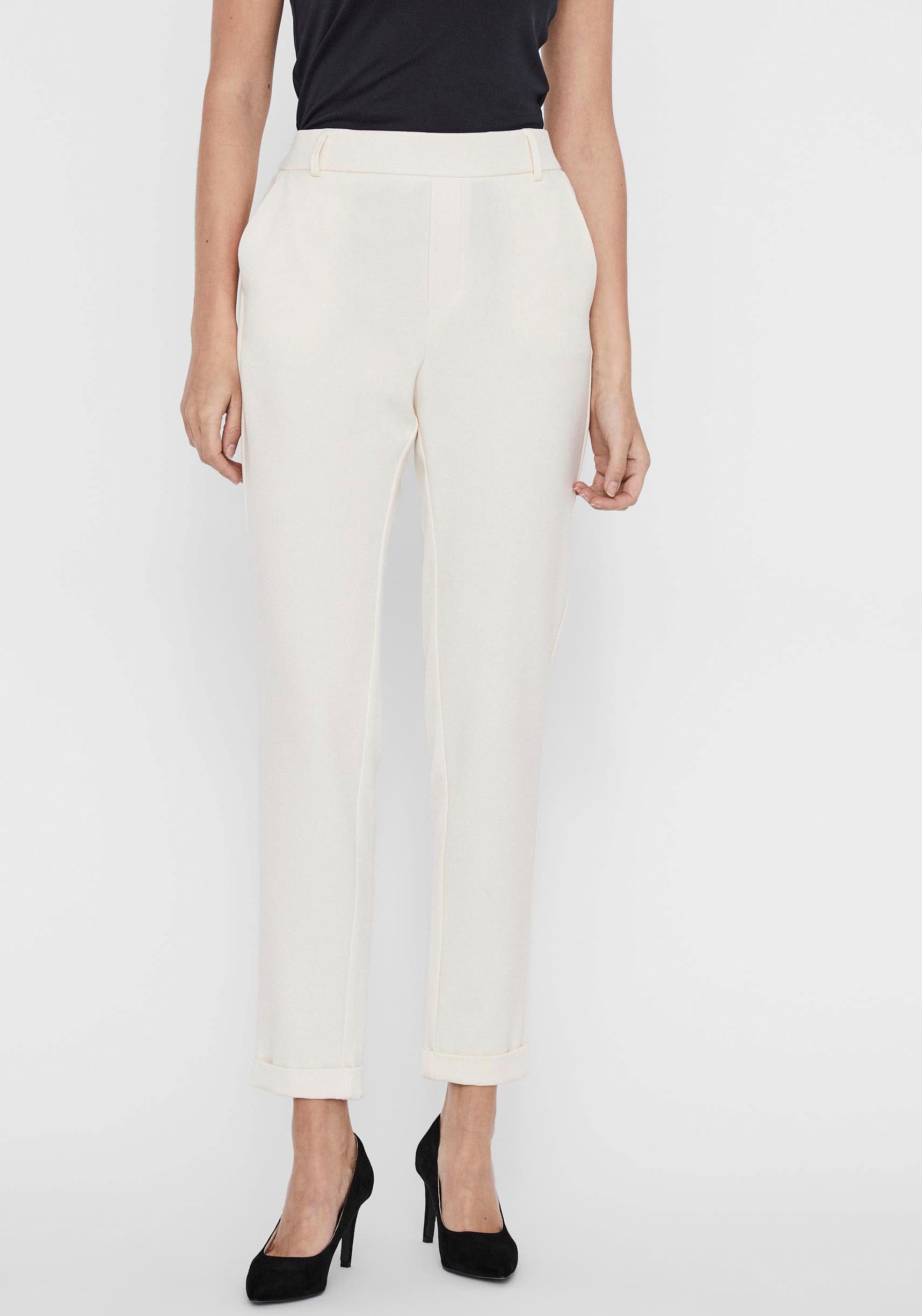 Vero Moda Anzughose "VMMAYA MR LOOSE SOLID PANT NOOS" Materialmix