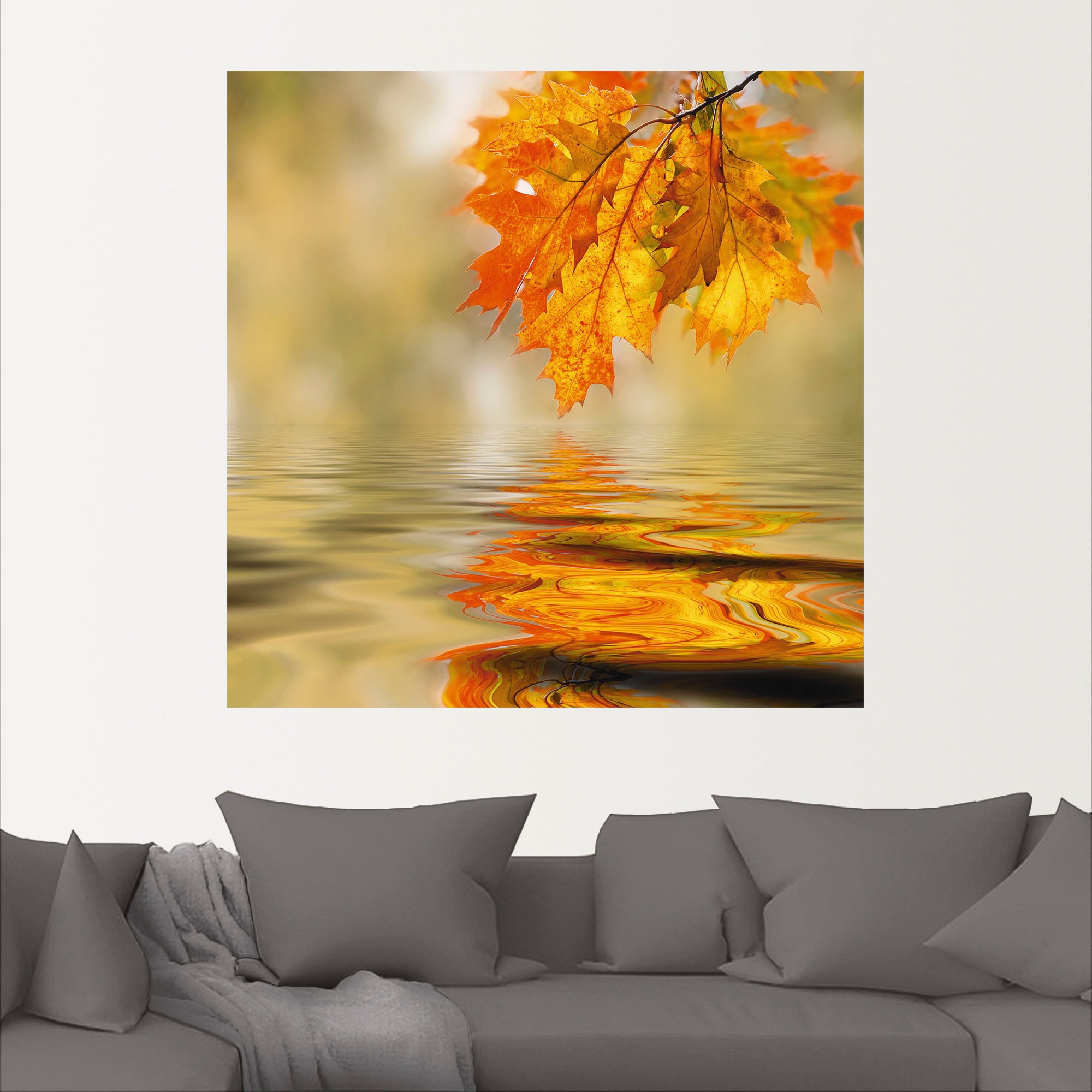 Artland Wandbild »Herbstblatt«, Blätter, (1 St.), als Alubild, Outdoorbild, Leinwandbild, Wandaufkleber, versch. Größen