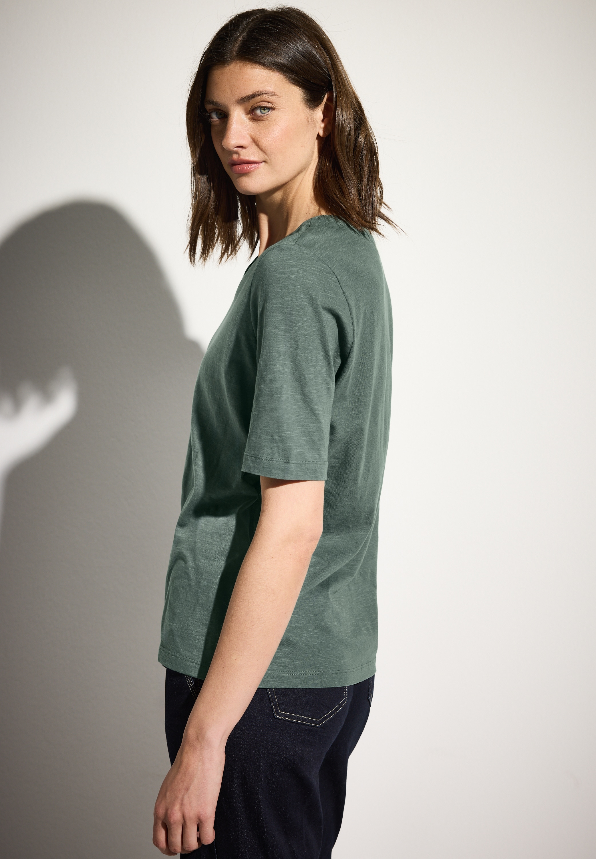 Cecil V-Shirt, mit V-Ausschnitt