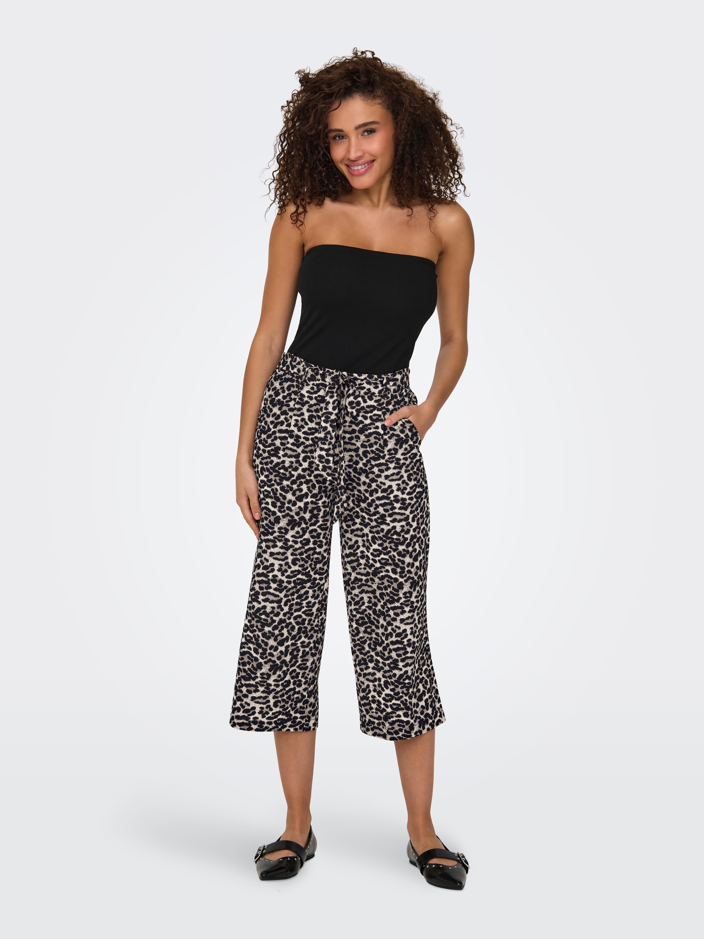 ONLY Palazzohose »ONLWINNER PALAZZO CULOTTE PANT NOOS PTM«, in uni oder gestreiftem Design