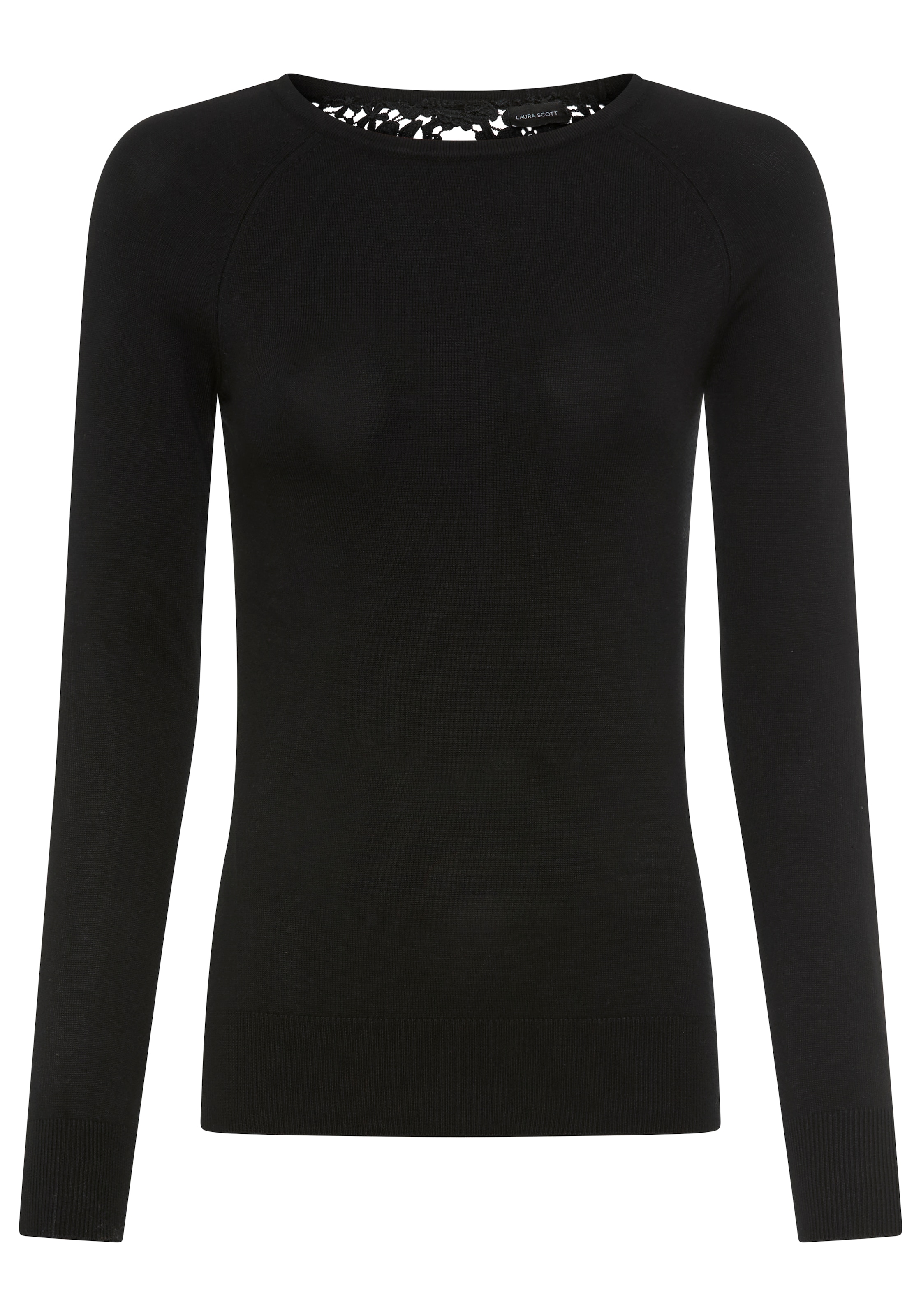 Laura Scott Strickpullover, mit Cut Out und Spitzendetail - NEUE KOLLEKTION