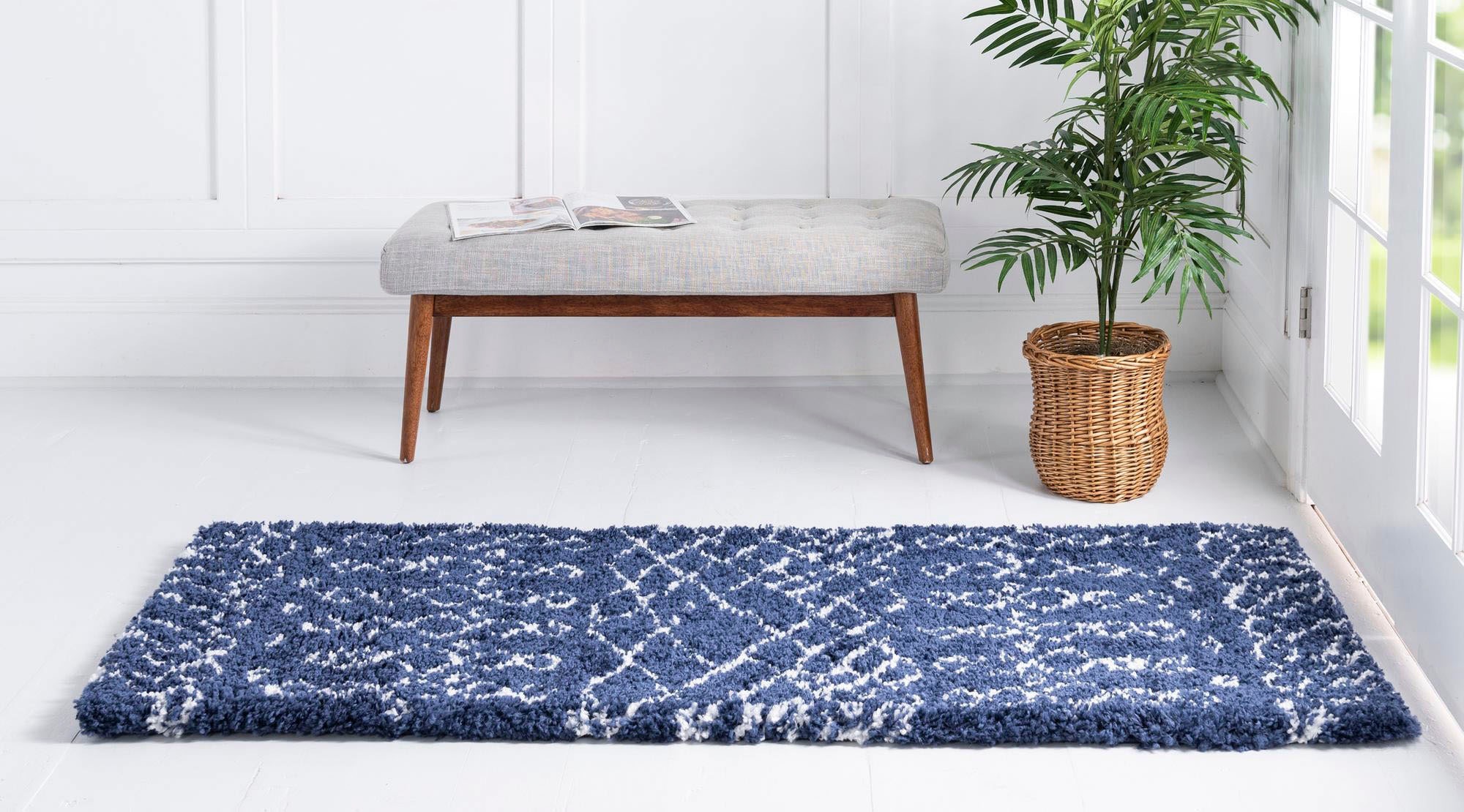 Myflair Möbel & Accessoires Hochflor-Läufer »Temara Shag Lagerräumung«, rechteckig, 51 mm Höhe, Teppich-Läufer, gewebt, Scandi Design, ideal im Flur & Schlafzimmer