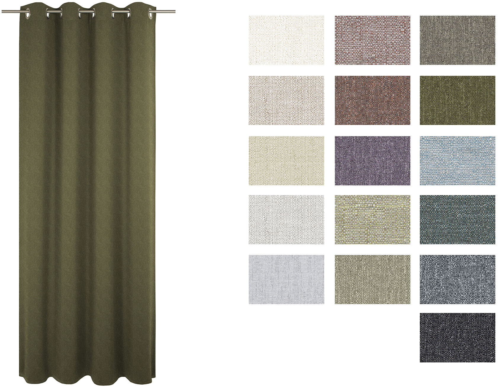 Thumbnail - Wirth Vorhang "Torbole" Ösen 1 Stk. tlg.