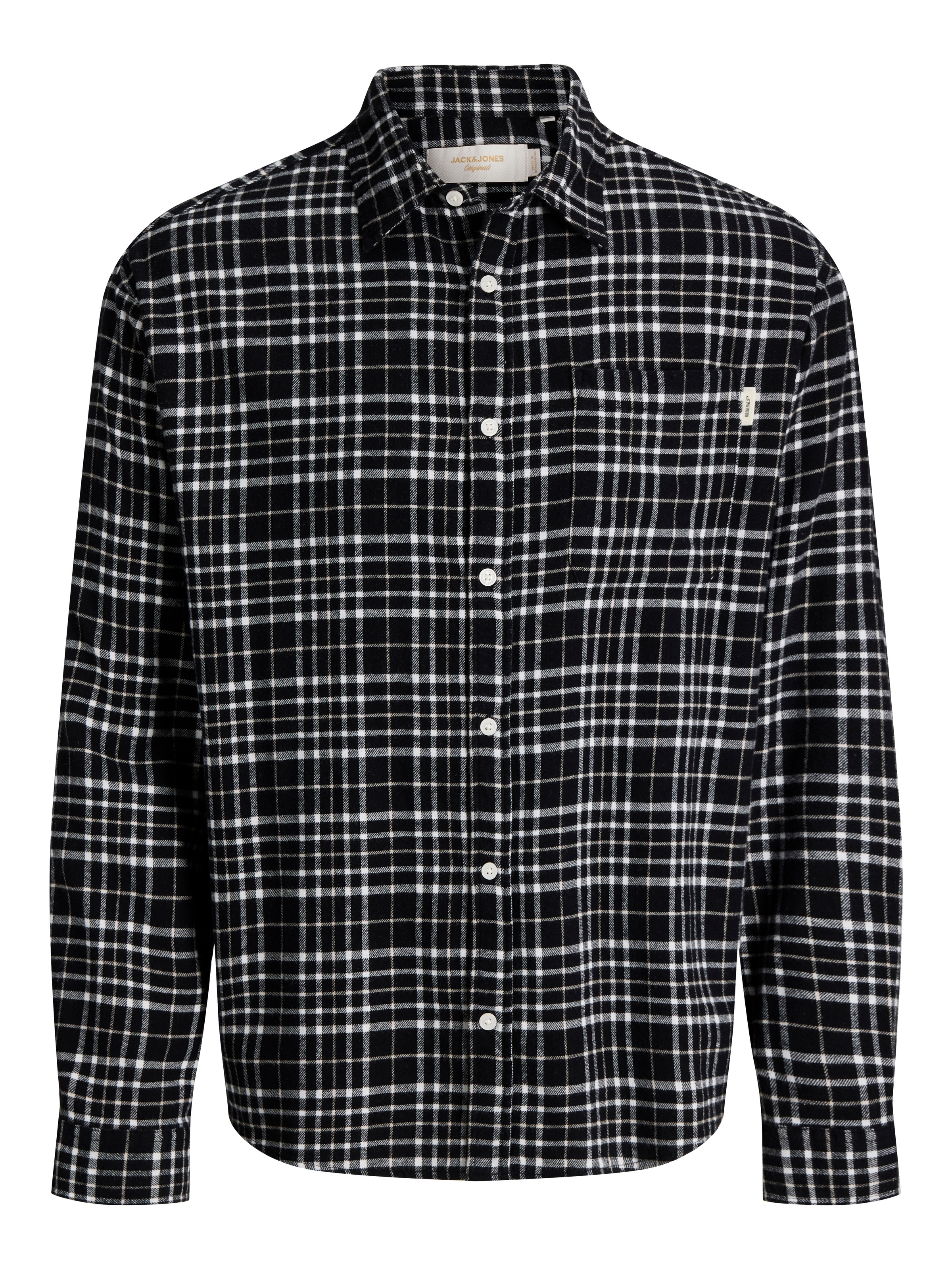Jack & Jones Langarmhemd »JORFREDERIKSBERG FLANNEL SHIRT L/S« Baumwolle, regular fit