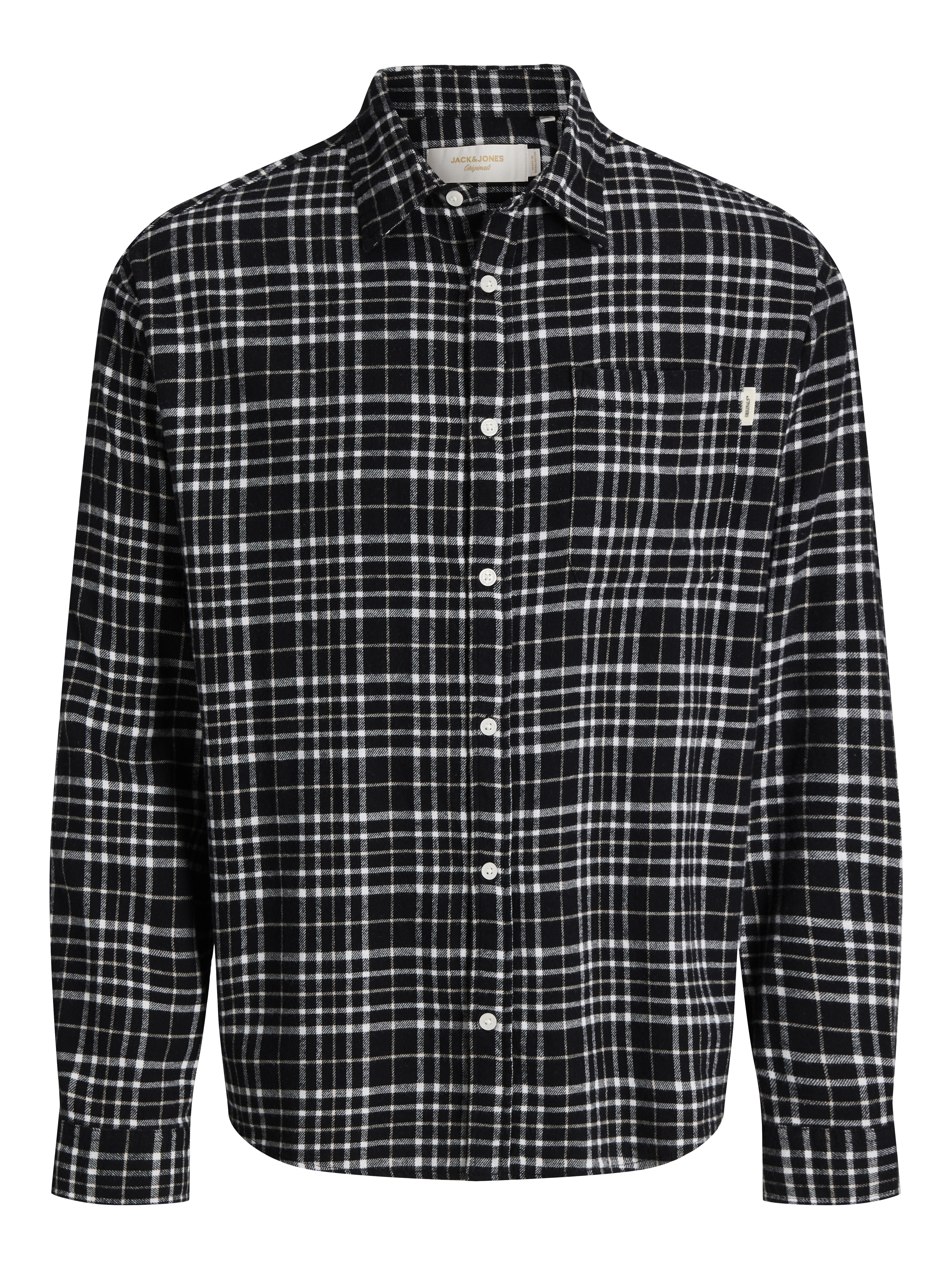 Jack & Jones PlusSize Langarmhemd "JORFREDERIKSBERG FLANNEL SHIRT L/S PLS" Baumwolle, regular fit