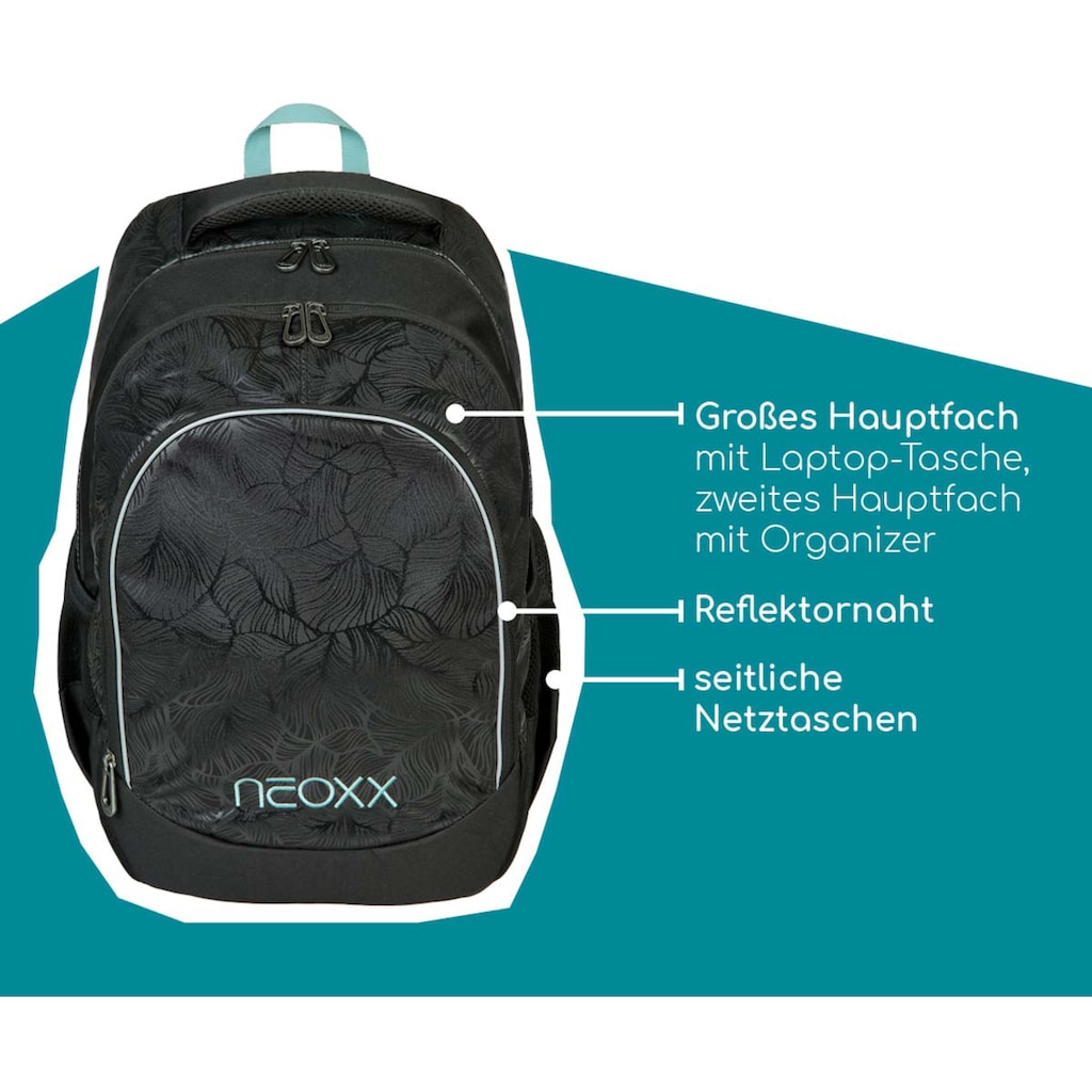 neoxx Schulrucksack »Fly, Queen of the Nite«, Reflektionsnaht