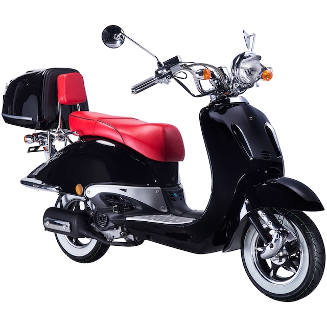 GT UNION Motorroller »Strada«, 50 cm³, 45 km/h, Euro 5, 3 PS, (Set), mit  Topcase auf Rechnung | BAUR | Mofaroller
