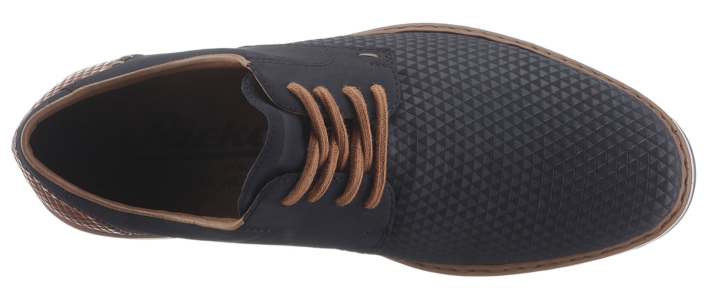 Thumbnail - Rieker Schnürschuh mit modischer Perforation, Freizeitschuh, Halbschuh, Schnürschuh