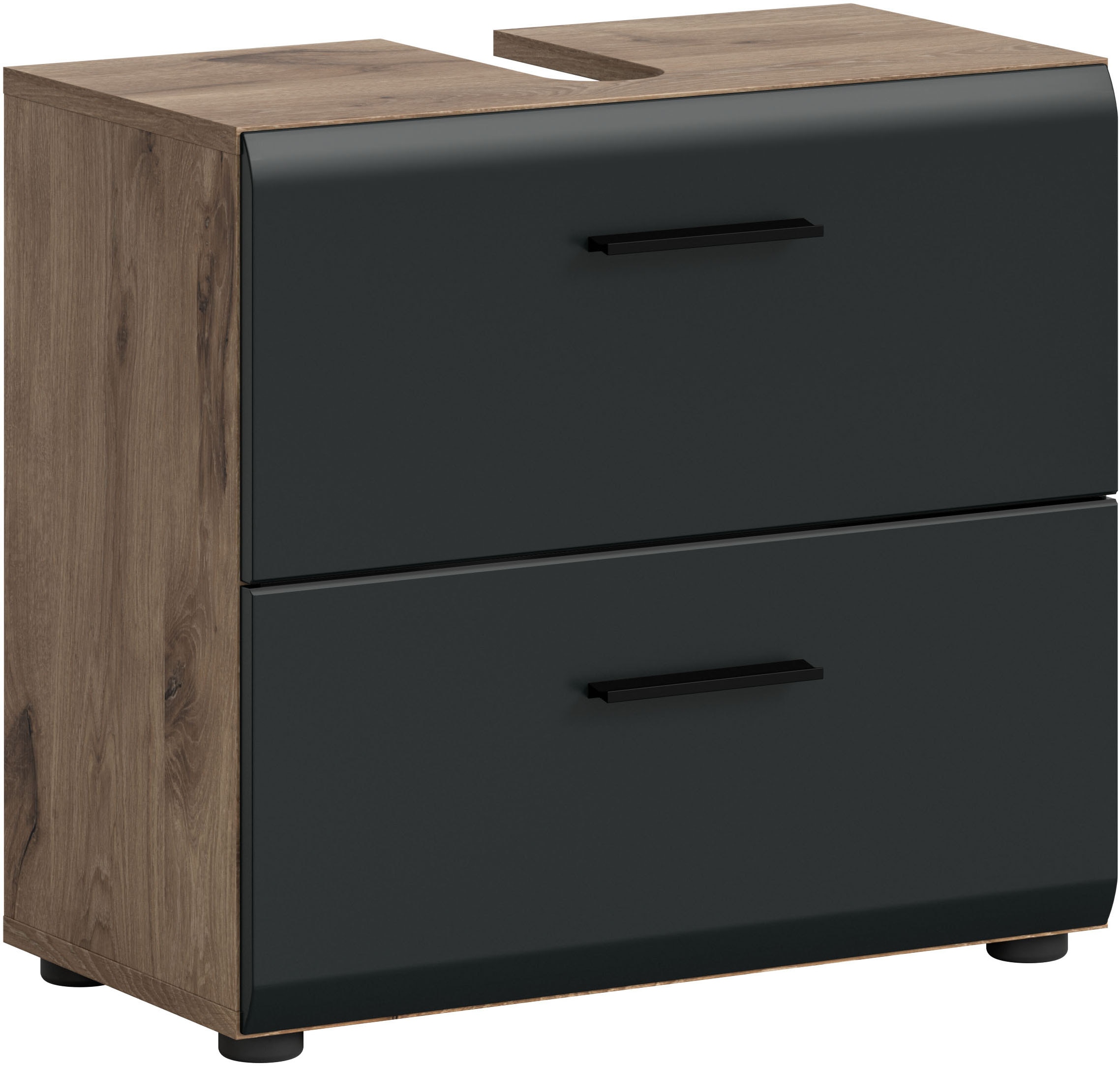 welltime Waschbeckenunterschrank "FLORENZ, TOPSELLER, Breite 60 cm, 2 Schub günstig online kaufen