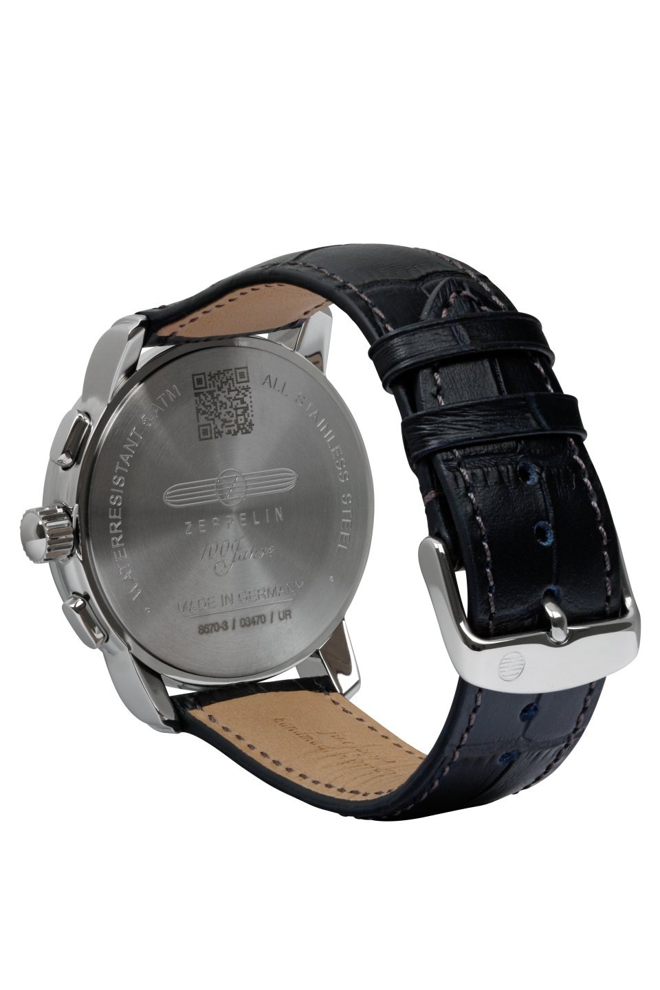 ZEPPELIN Chronograph »100 Jahre«, Quarzuhr, Armbanduhr, Herrenuhr, Made in Germany, Lederarmband