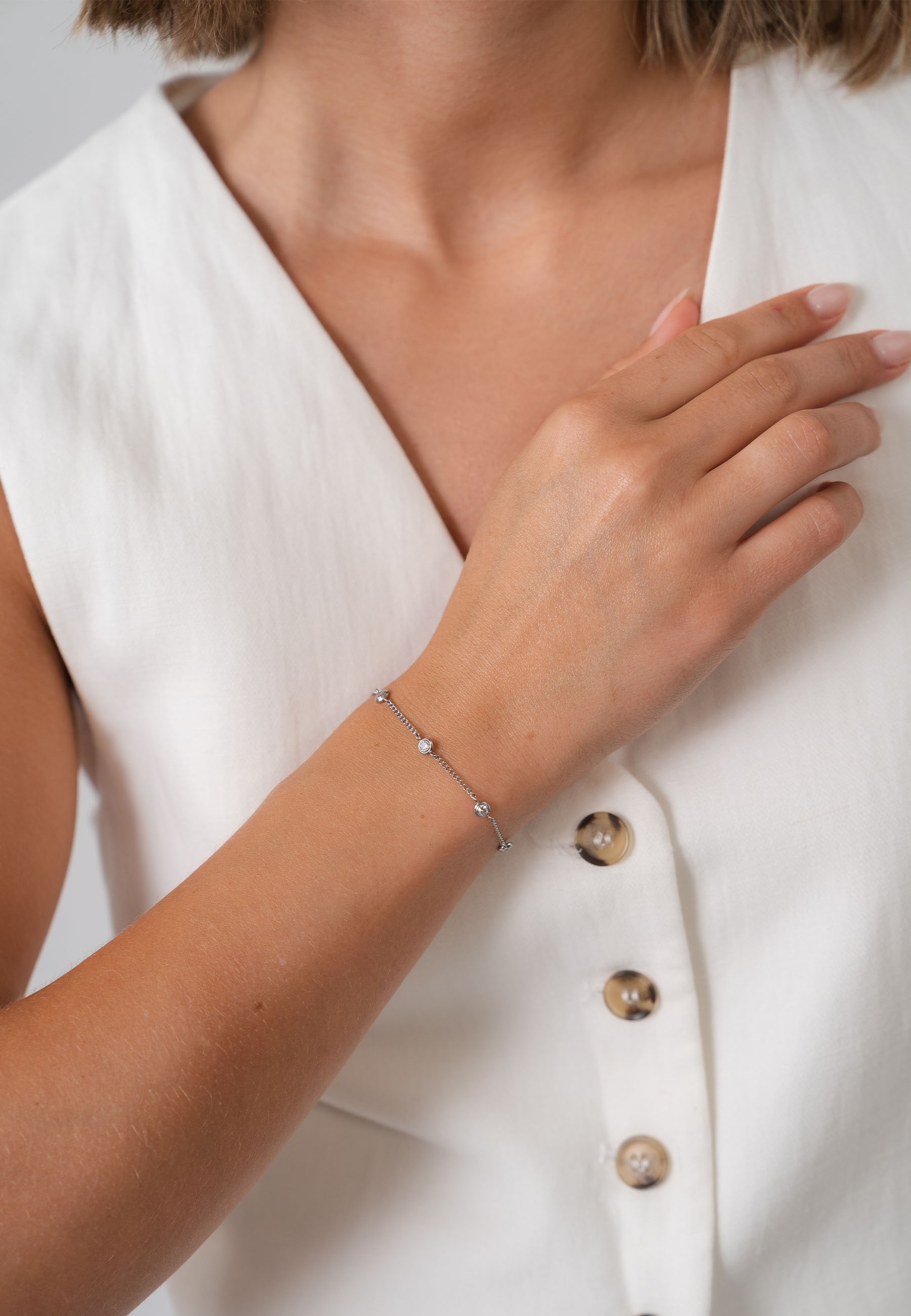 Purelei Armband »Schmuck Geschenk Spotlight Armkette, 22462-Bracelet-Spotlight«, mit Zirkonia (synth.)