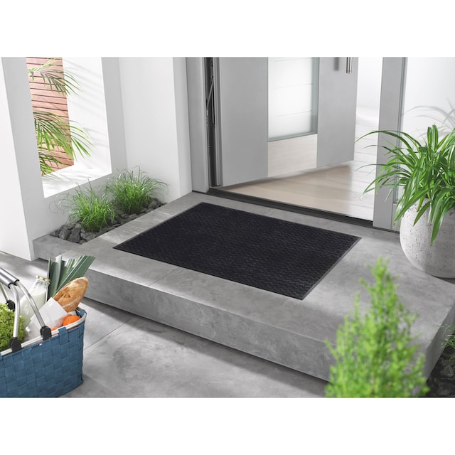 wash+dry by Kleen-Tex Teppich »Duo Charcoal«, rechteckig, rutschhemmend,  In- und Outdoor geeignet, waschbar bestellen | BAUR