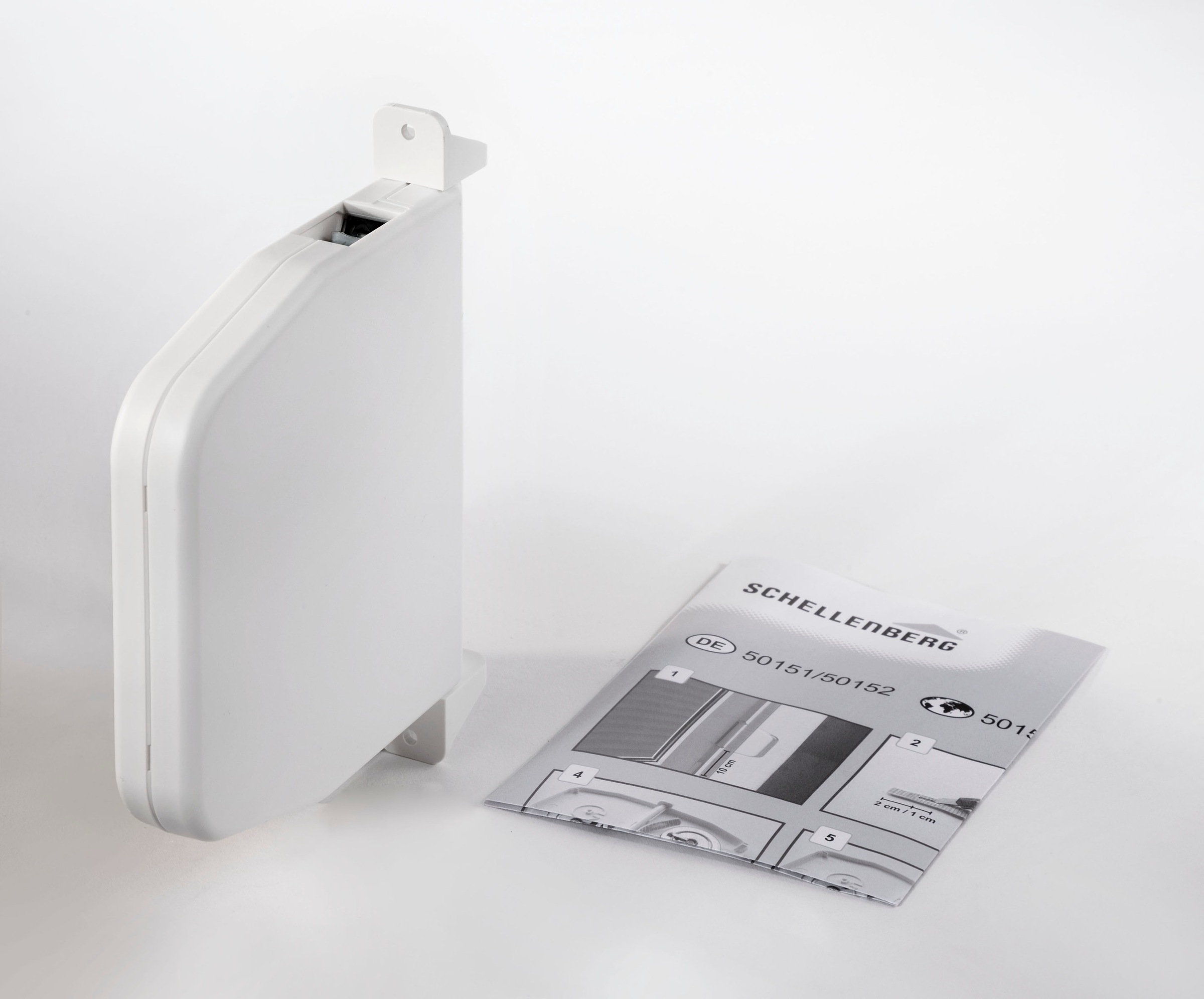 SCHELLENBERG Aufputz-Gurtwickler »Aufschraubwickler für das Rollladensystem Mini«, aufklappbar, mit festem Lochabstand, 155 mm, weiß oder braun