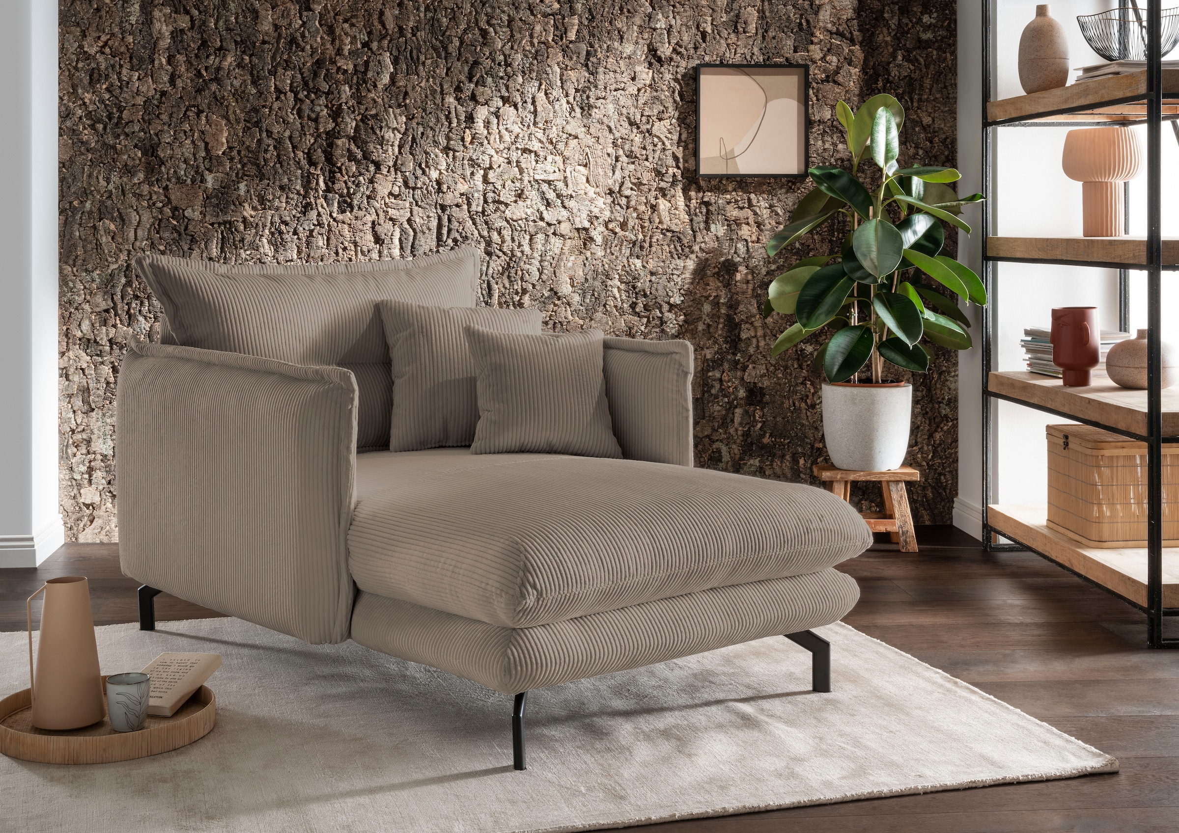 Home affaire Loveseat "LAVA Mega Ohrenbacken Sessel, modern & elegant, aktu günstig online kaufen