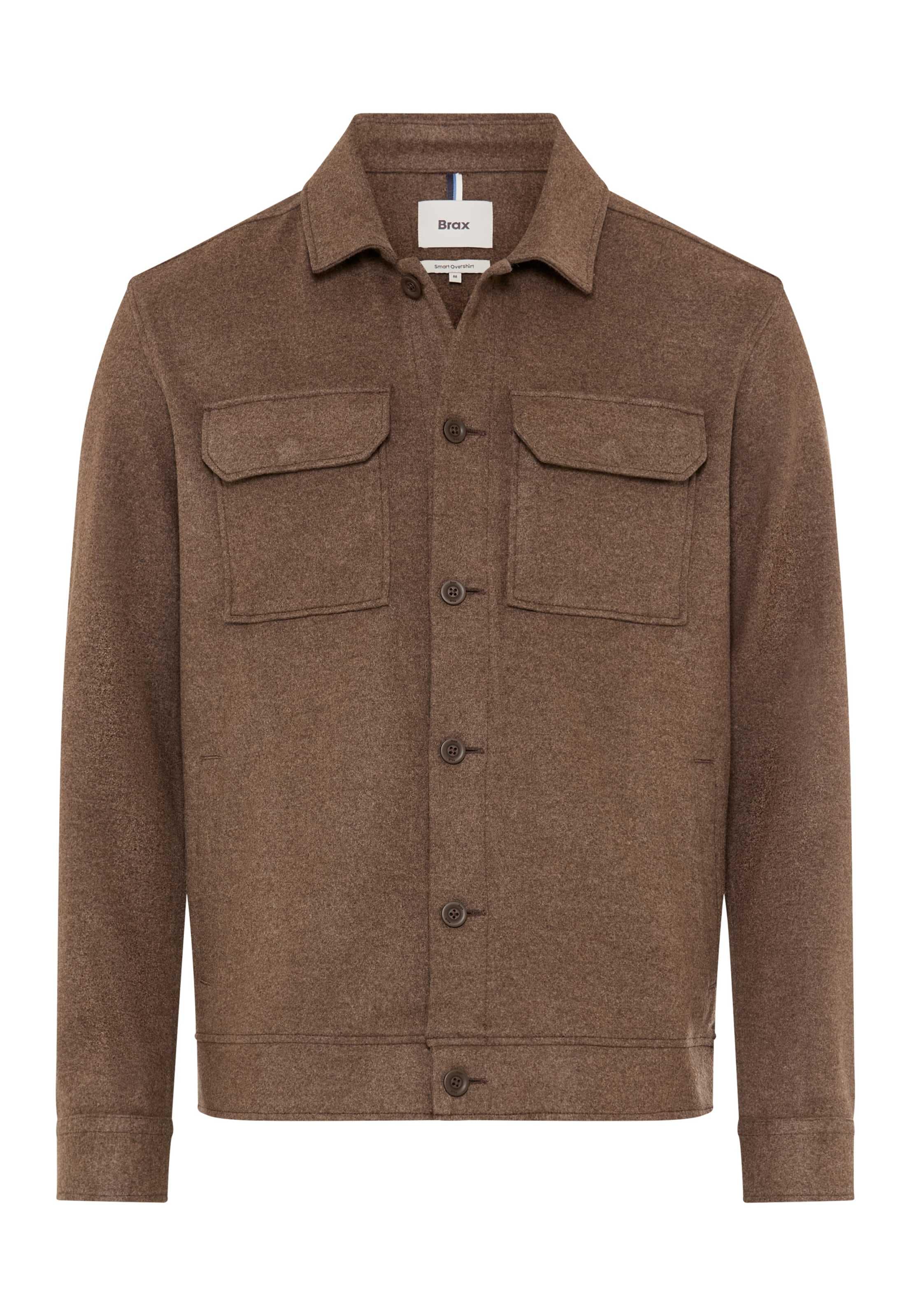 Brax Sweatjacke »Style SANTIAGO« Flanell: Overshirt im Viskosemix