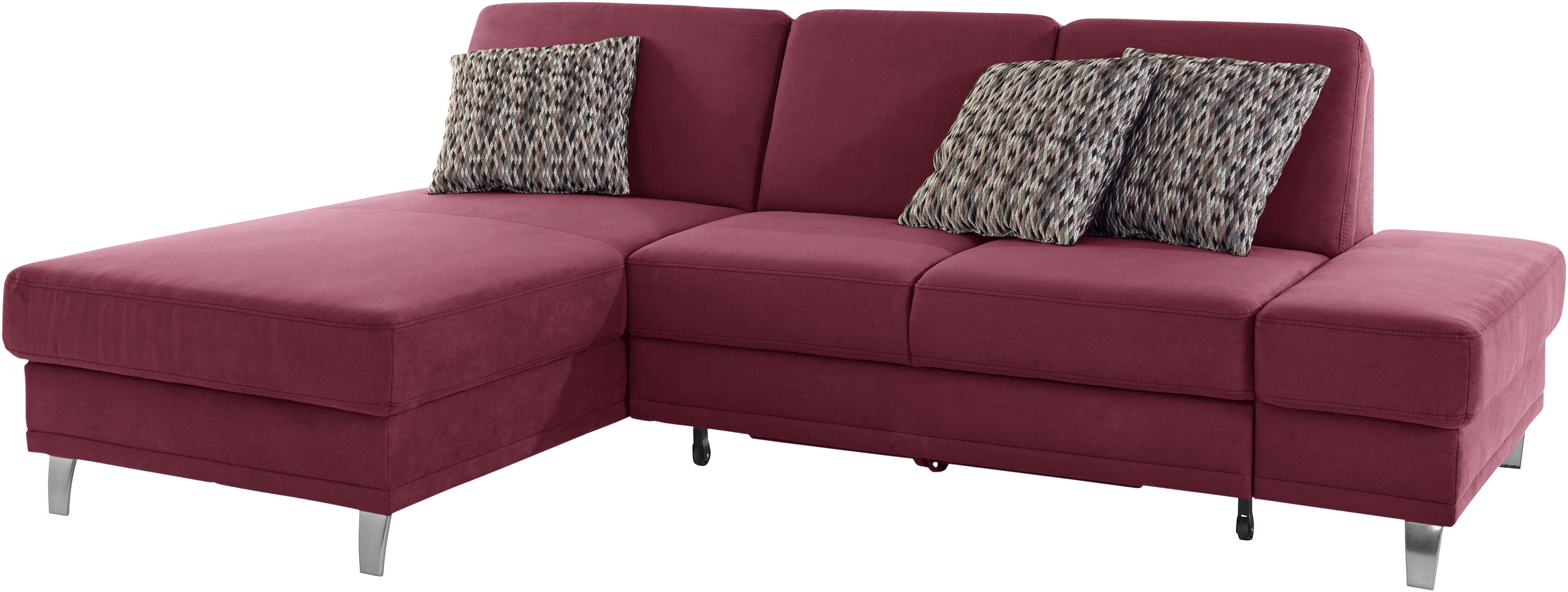 Thumbnail - sit&more Ecksofa "Clio L-Form" wahlweise mit Bettfunktion oder Vorziehsitz und Bettkasten, Federkern