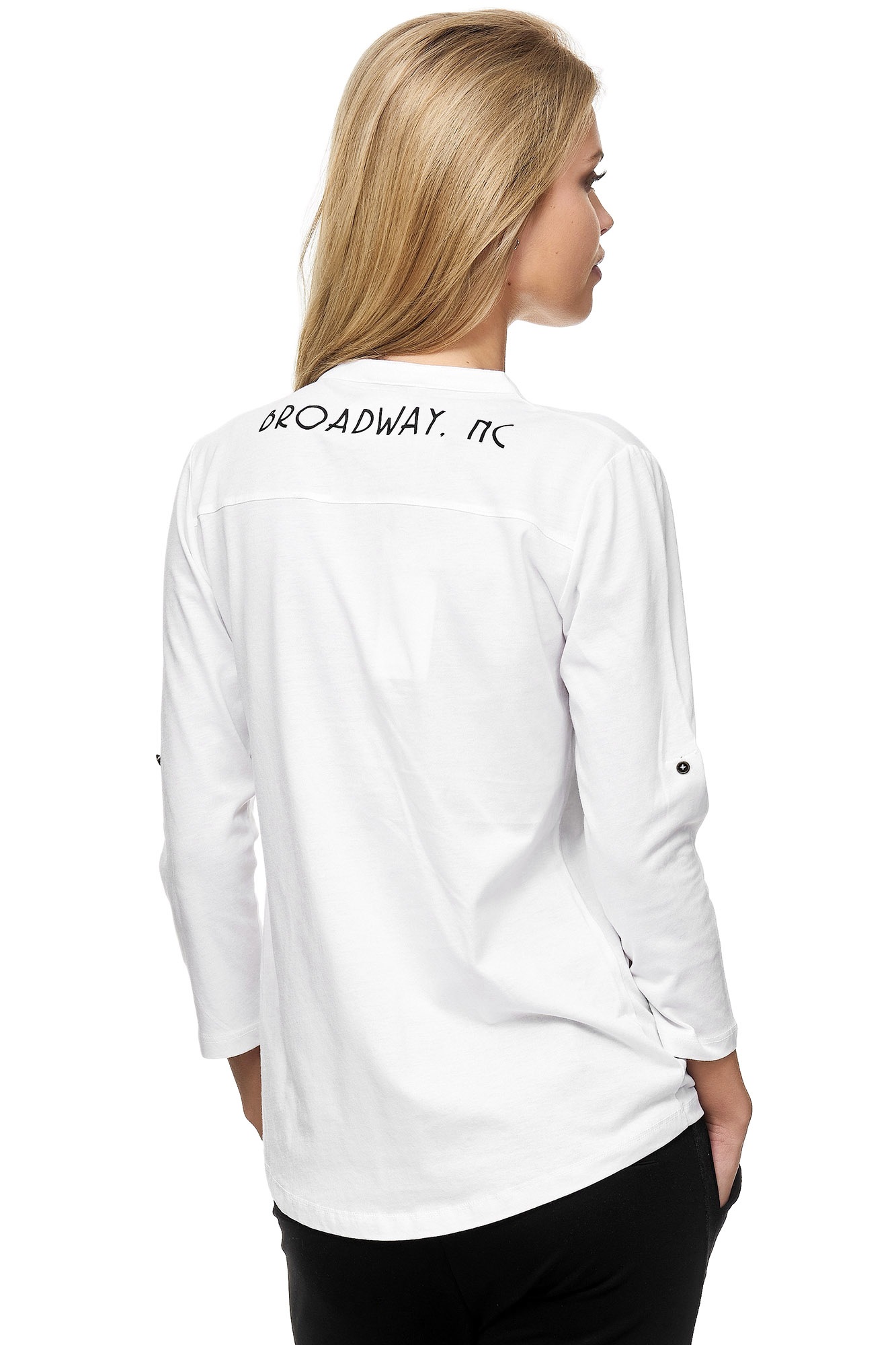 Decay Langarmshirt, mit kleiner Brusttasche