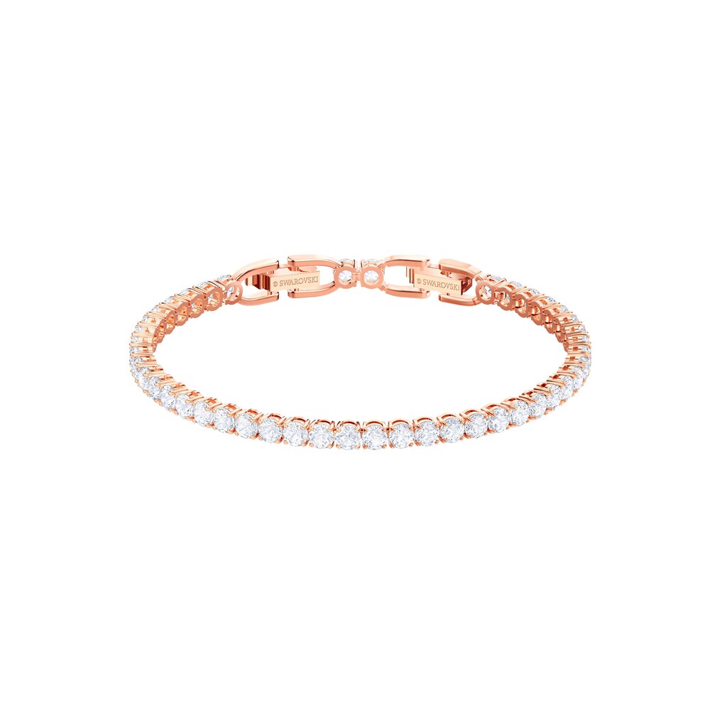 Swarovski Armband »Tennis, weiss, rosé Vergoldung, 5464948«