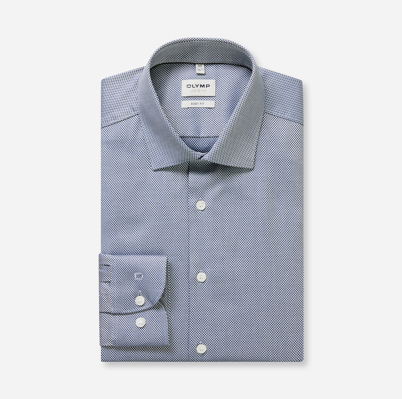 OLYMP Businesshemd »Level Five body fit« mit modischer Struktur