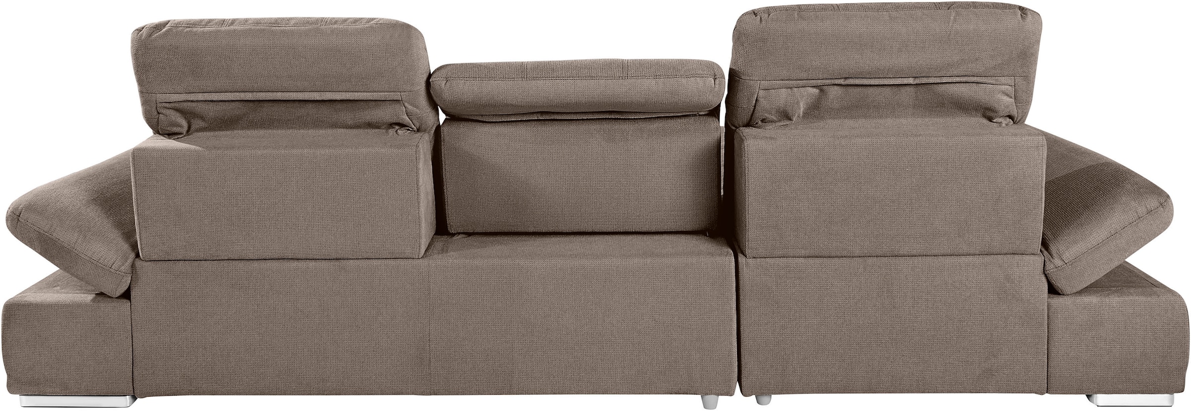 COTTA Ecksofa »Holiday L-Form mit Sitztiefen-, Armteil- und Kopfteilverstellung«, wahlweise mit Bettfunktion & Bettkasten