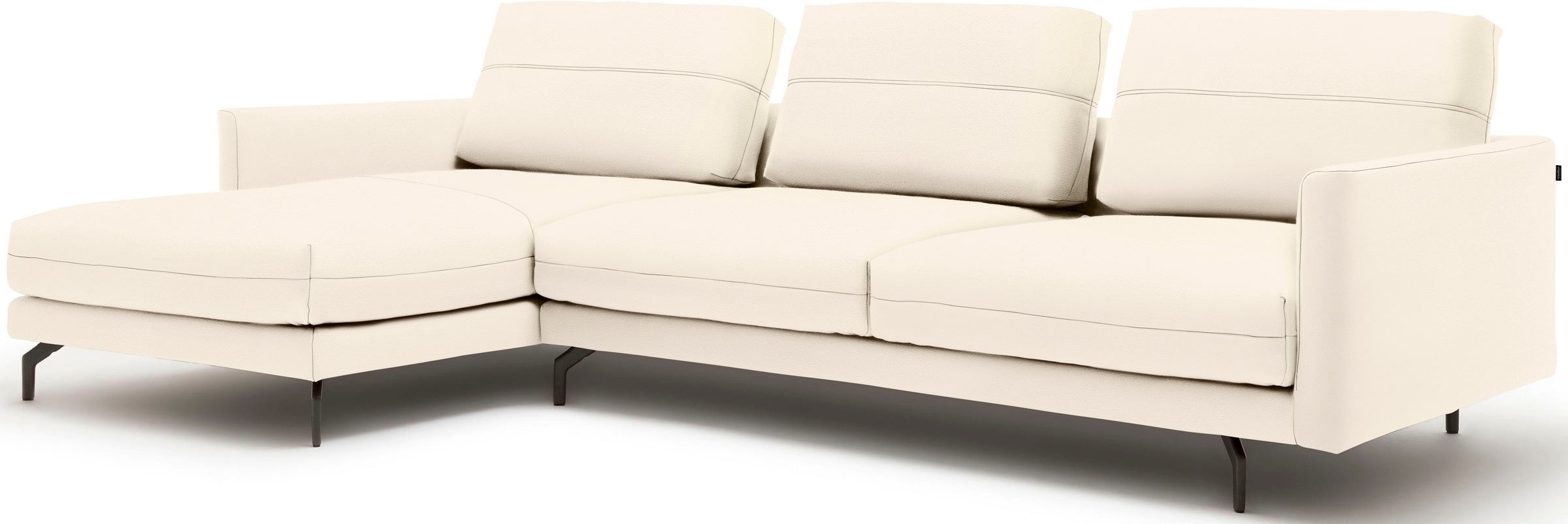 Creation BY ROLF BENZ Ecksofa »CR.414, Designecksofa, Polsterecke, L-Form«, wahlweise aus feinstem Rindsleder oder hochwertigem Chenille