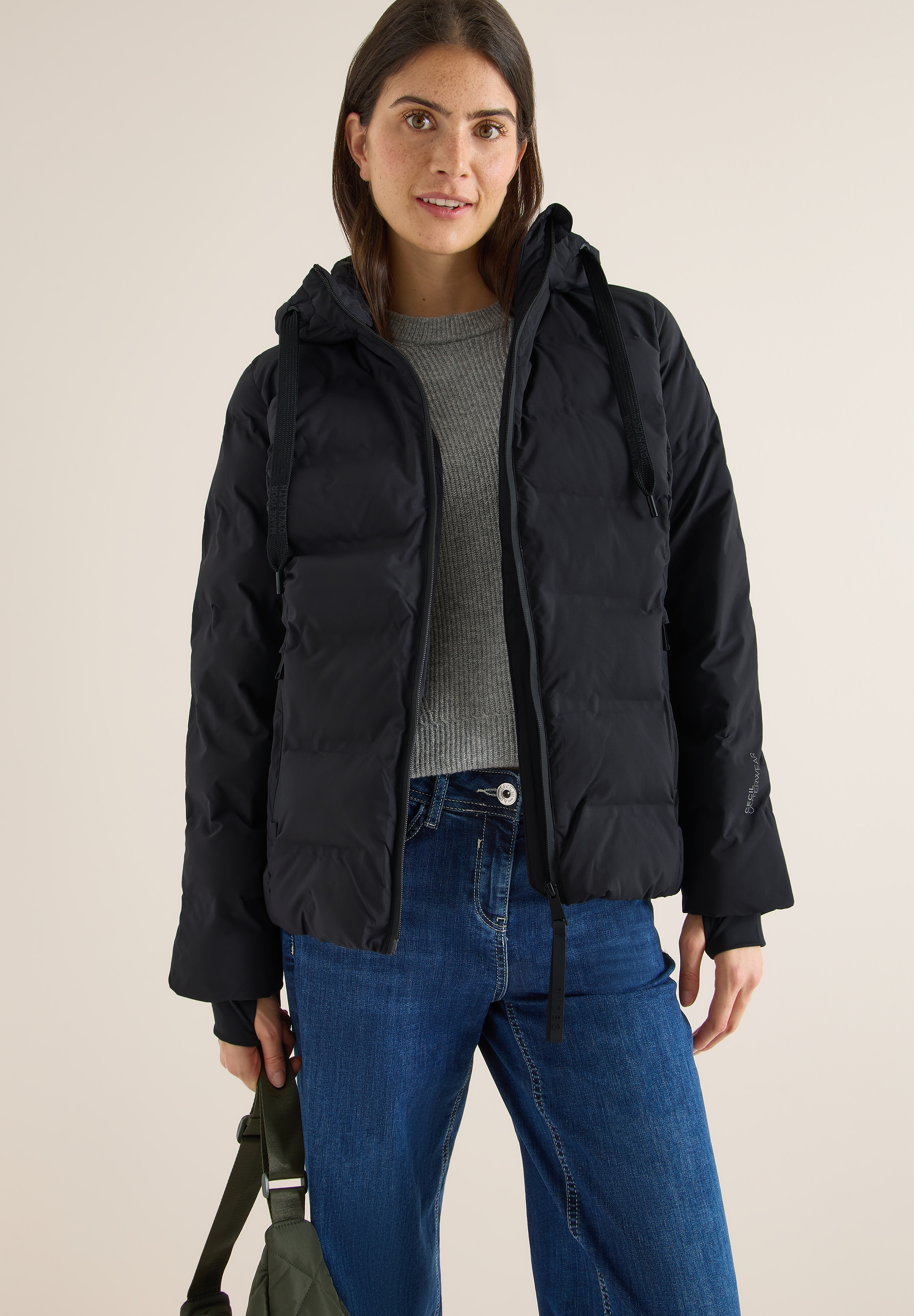 Cecil Steppjacke mit Kapuze mit Kapuze
