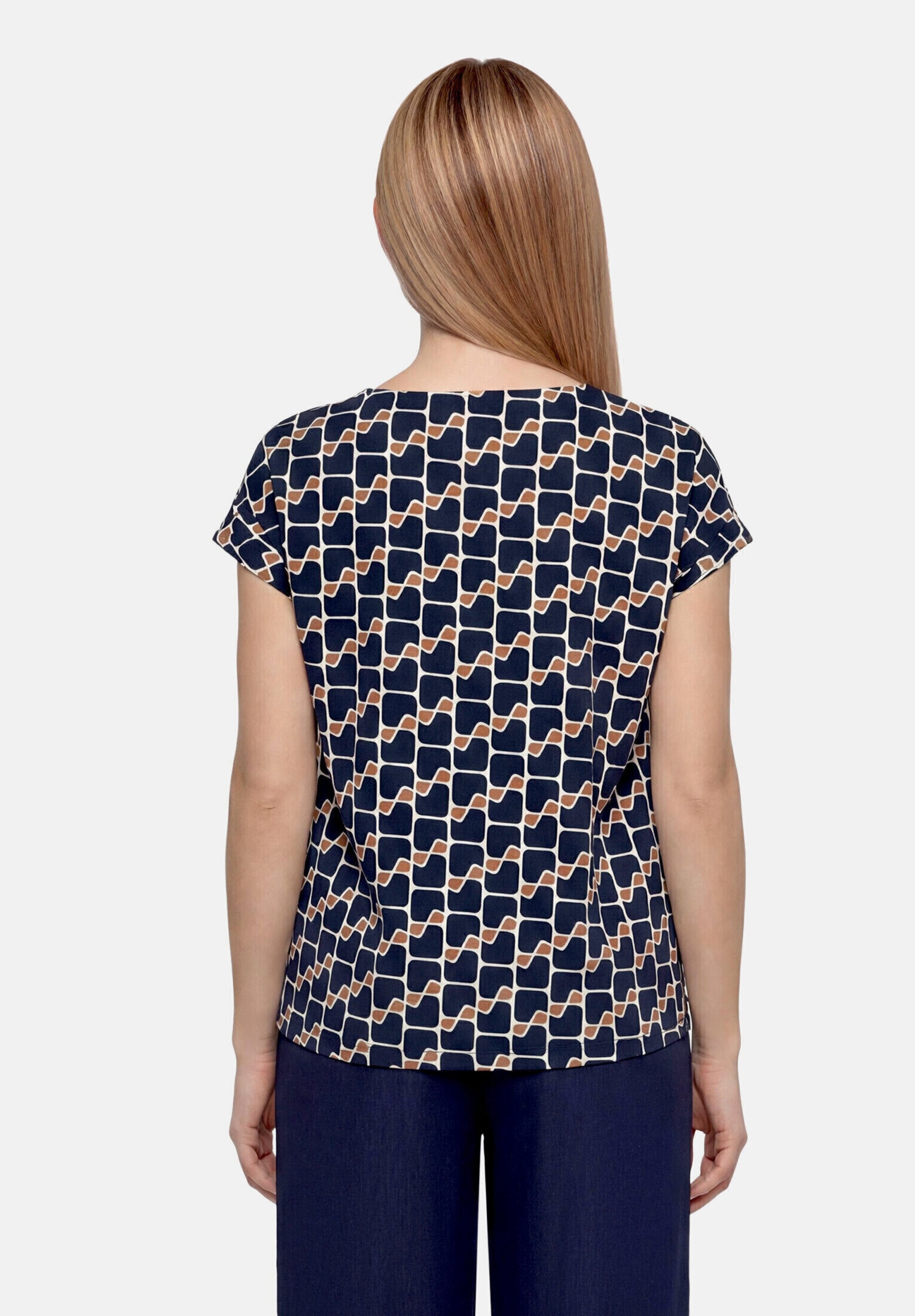 Betty Barclay Kurzarmshirt »Damen mit Wasserfallausschnitt« 1