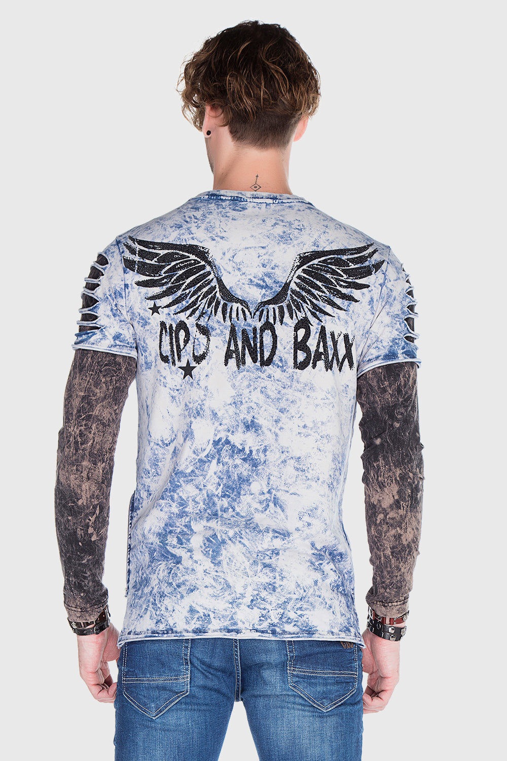 Cipo & Baxx T-Shirt »Sweatshirt«, im lässigen Look