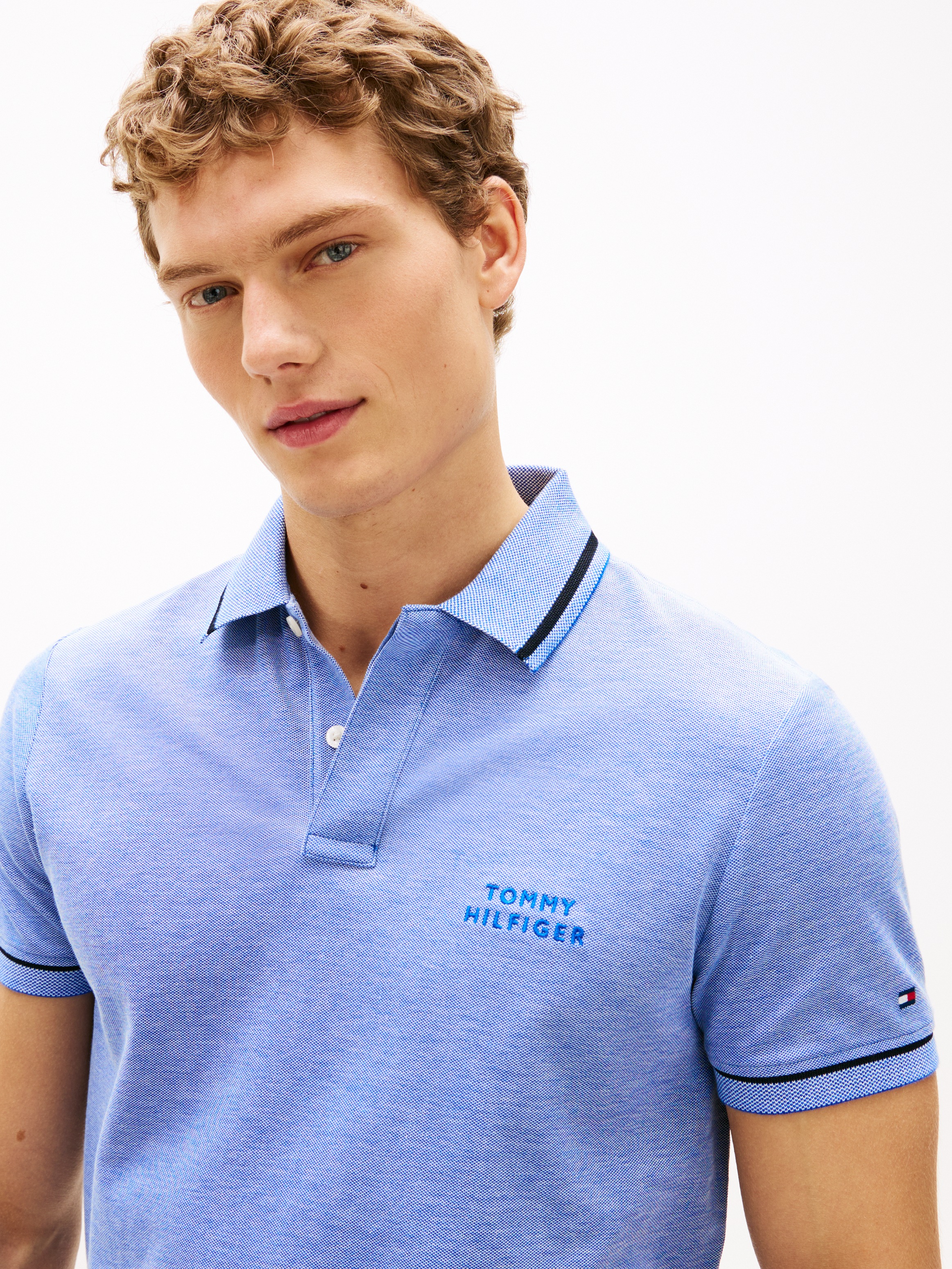 Tommy Hilfiger Poloshirt "OXFORD TWO TONE REGULAR PLACKET" Regular fit mit günstig online kaufen