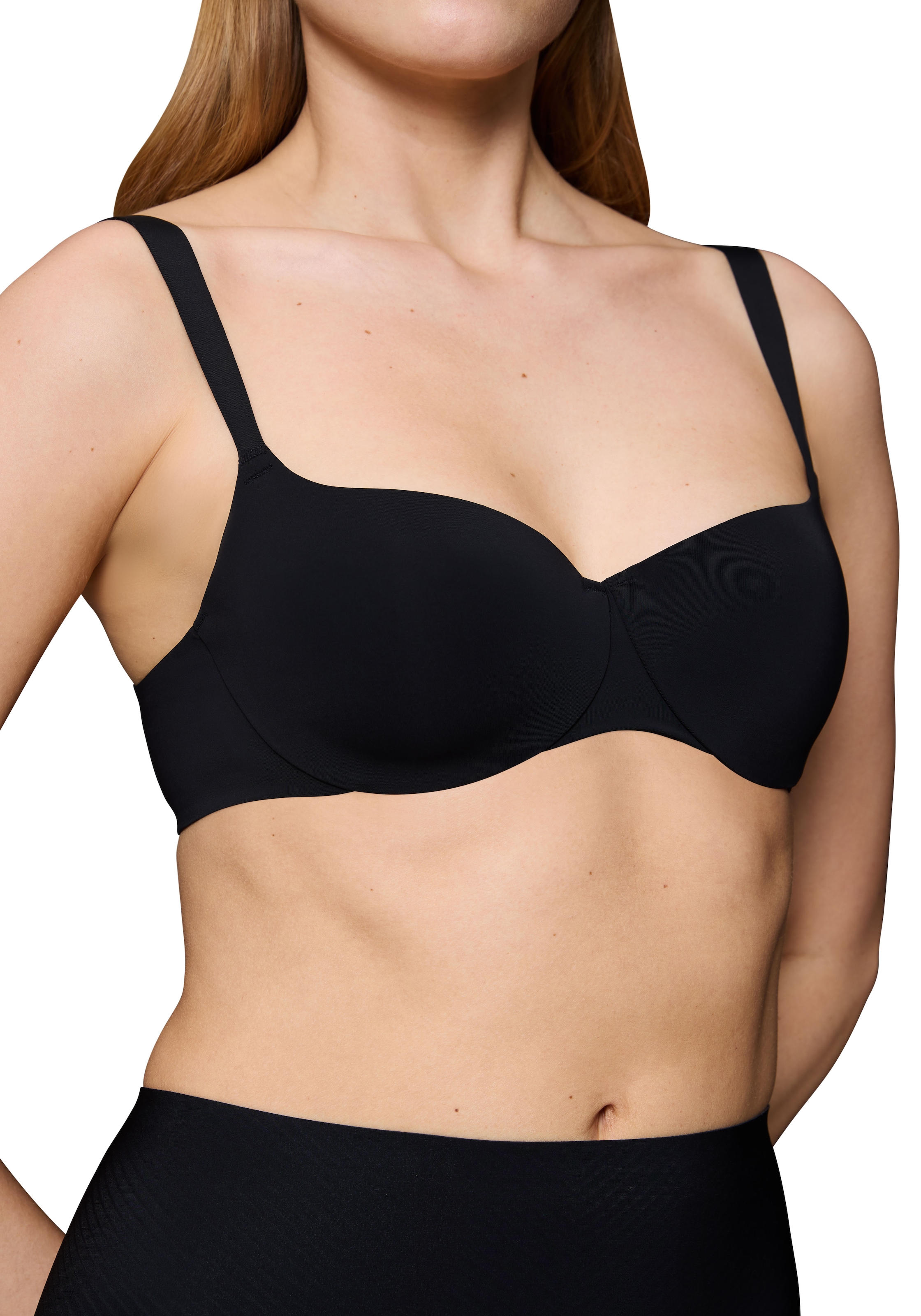 Triumph Bügel-BH »Body Make-Up Illusion Balconette EX«, mit eckigem Dekolleté, mit Einlagen in den Cups
