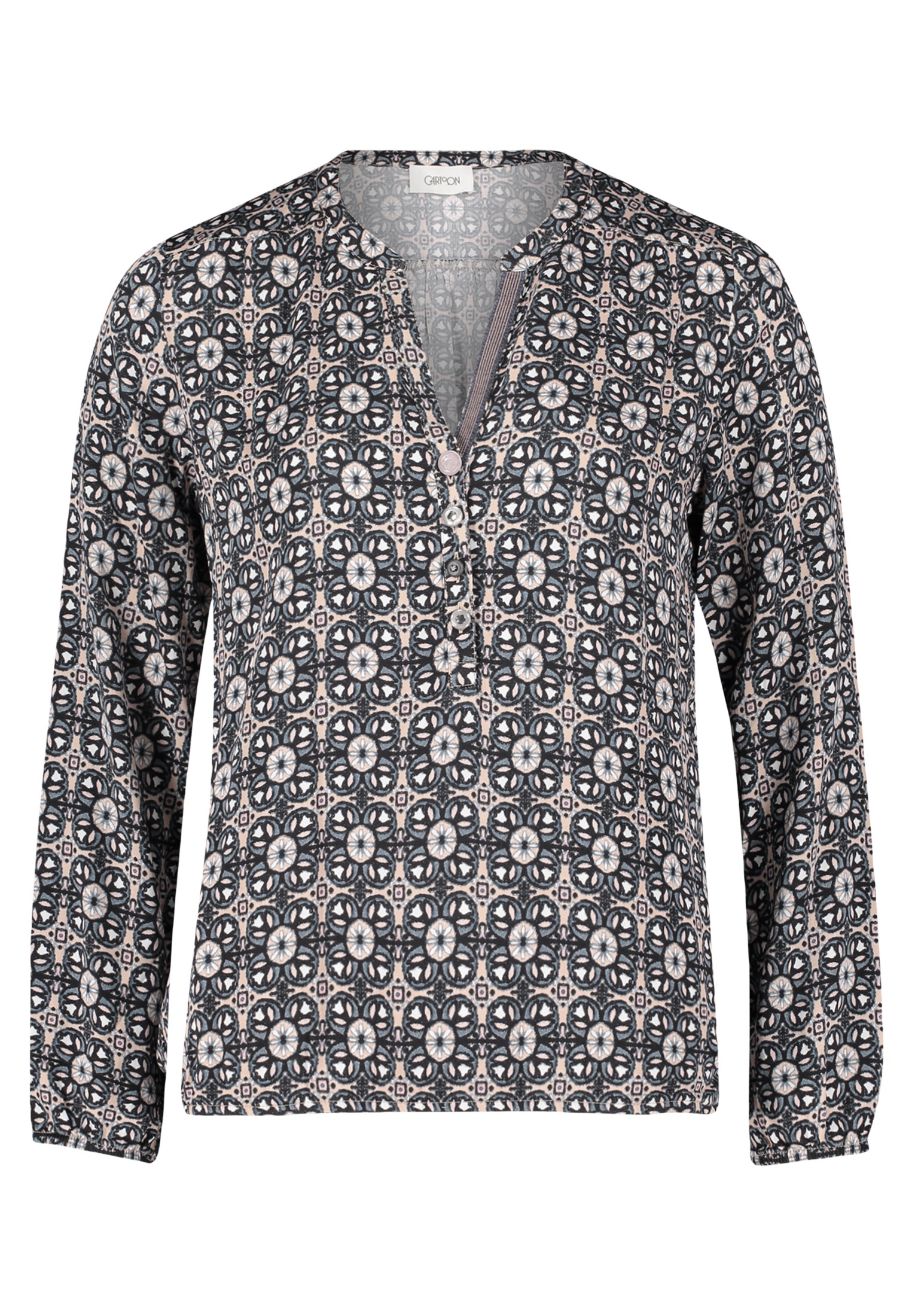 Cartoon Schlupfbluse "Cartoon Damen Casual-Bluse mit Muster" günstig online kaufen