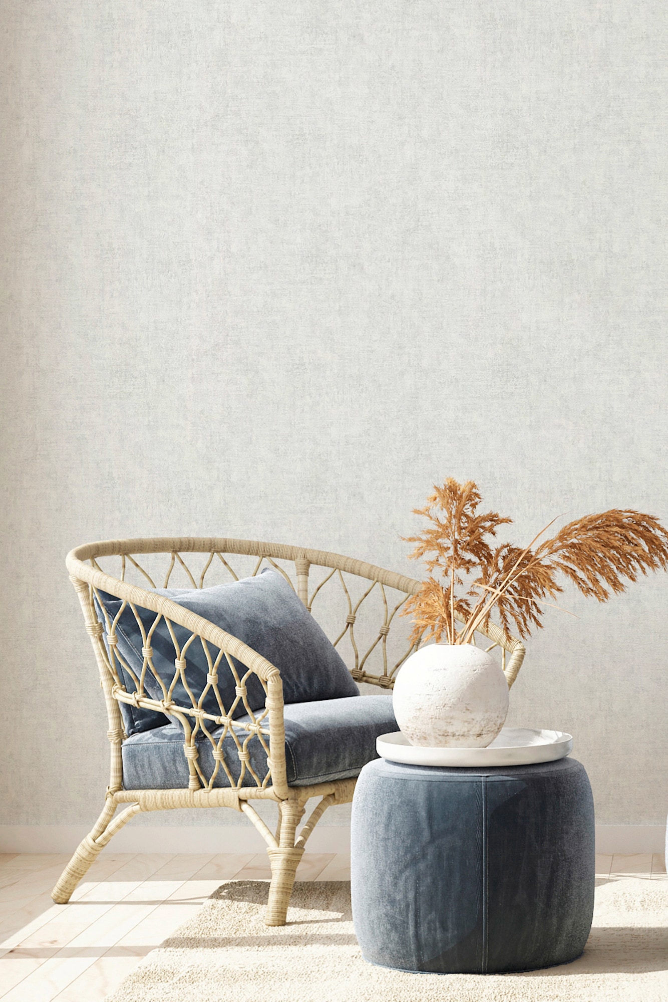 living walls Vliestapete »New Walls Cosy & Relax Uni« einfarbig | uni | unifarben leicht strukturiert Uni Tapete einfarbig Tapeten Wohnzimmer Schlafzimmer Küche Flur Design