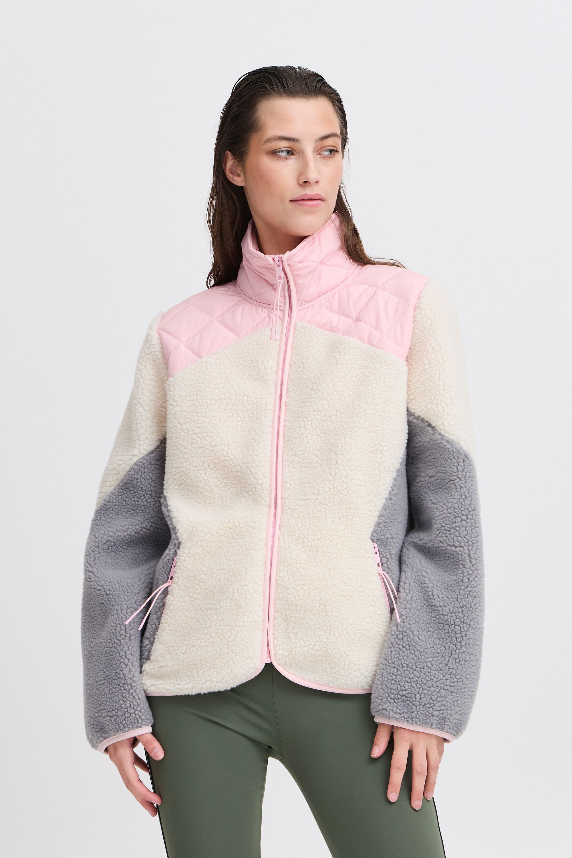TheJoggConcept Plüschjacke »Plüschjacke JCBERRI«, ohne Kapuze