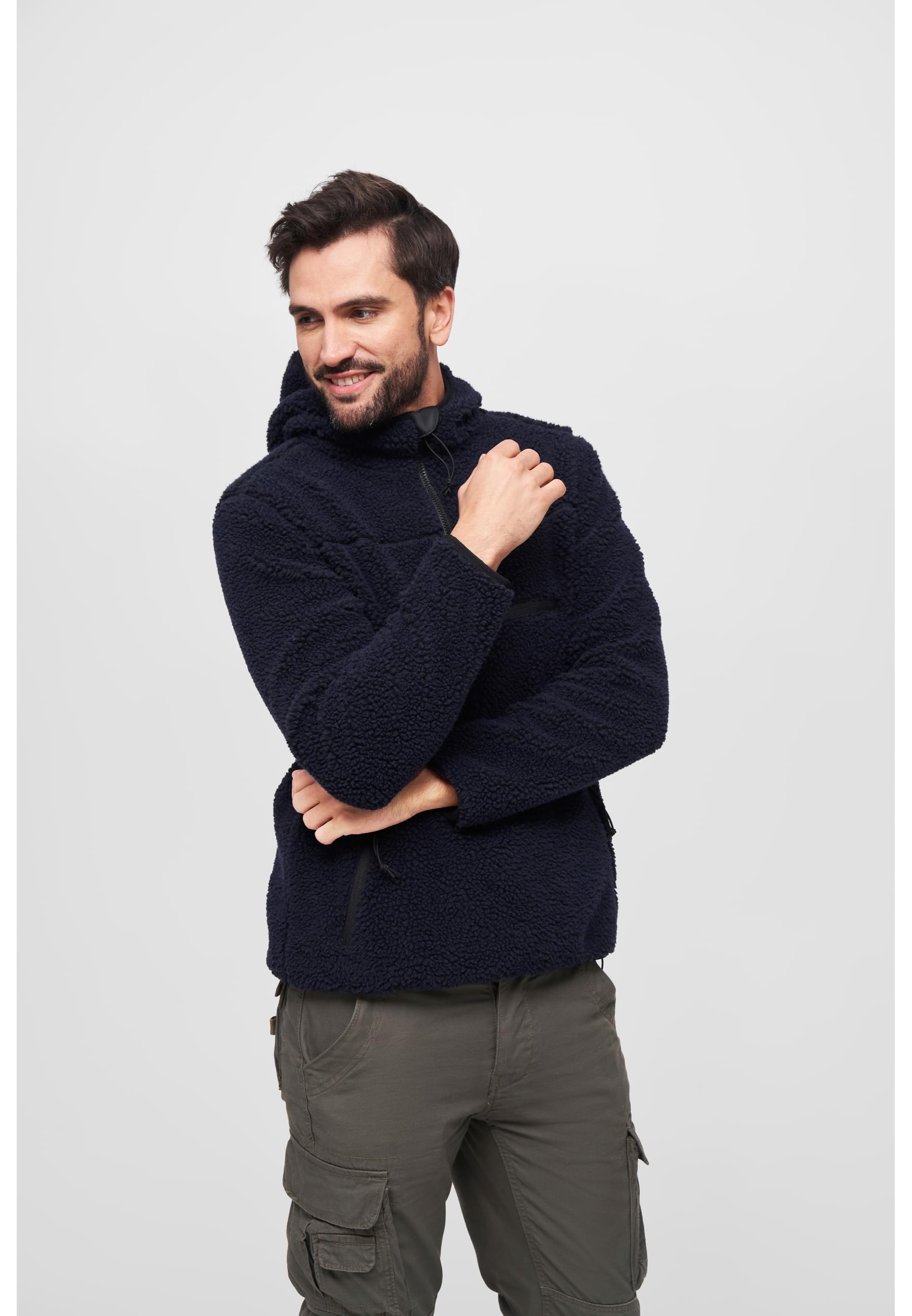 Brandit Anorak »Brandit Herren Teddyfleece Worker Pullover«, (1 St.), mit Kapuze