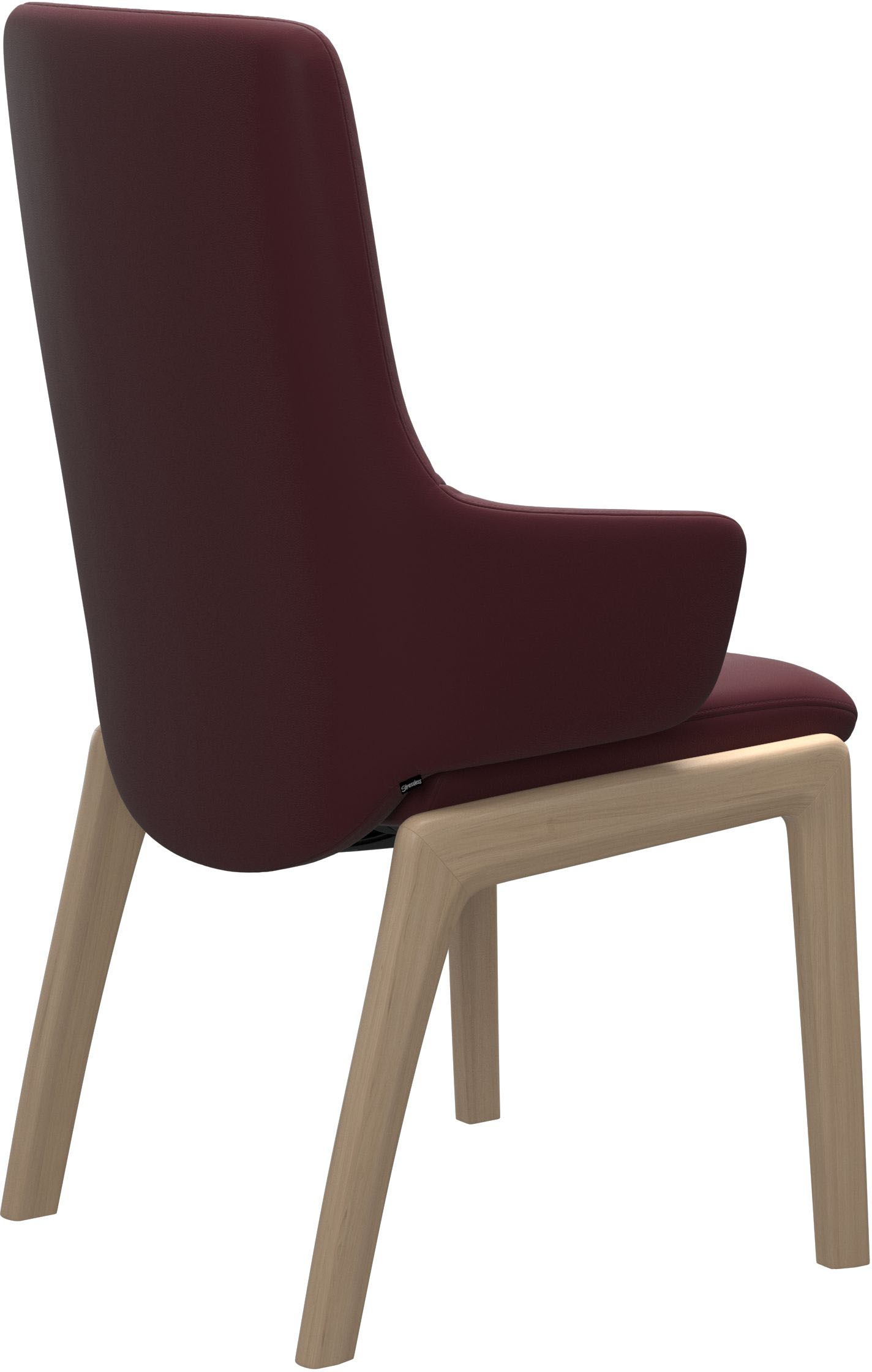 Stressless® Polsterstuhl »Laurel«, Leder BATICK, High Back mit Armlehne, Größe L, mit abgerundeten Beinen in Eiche