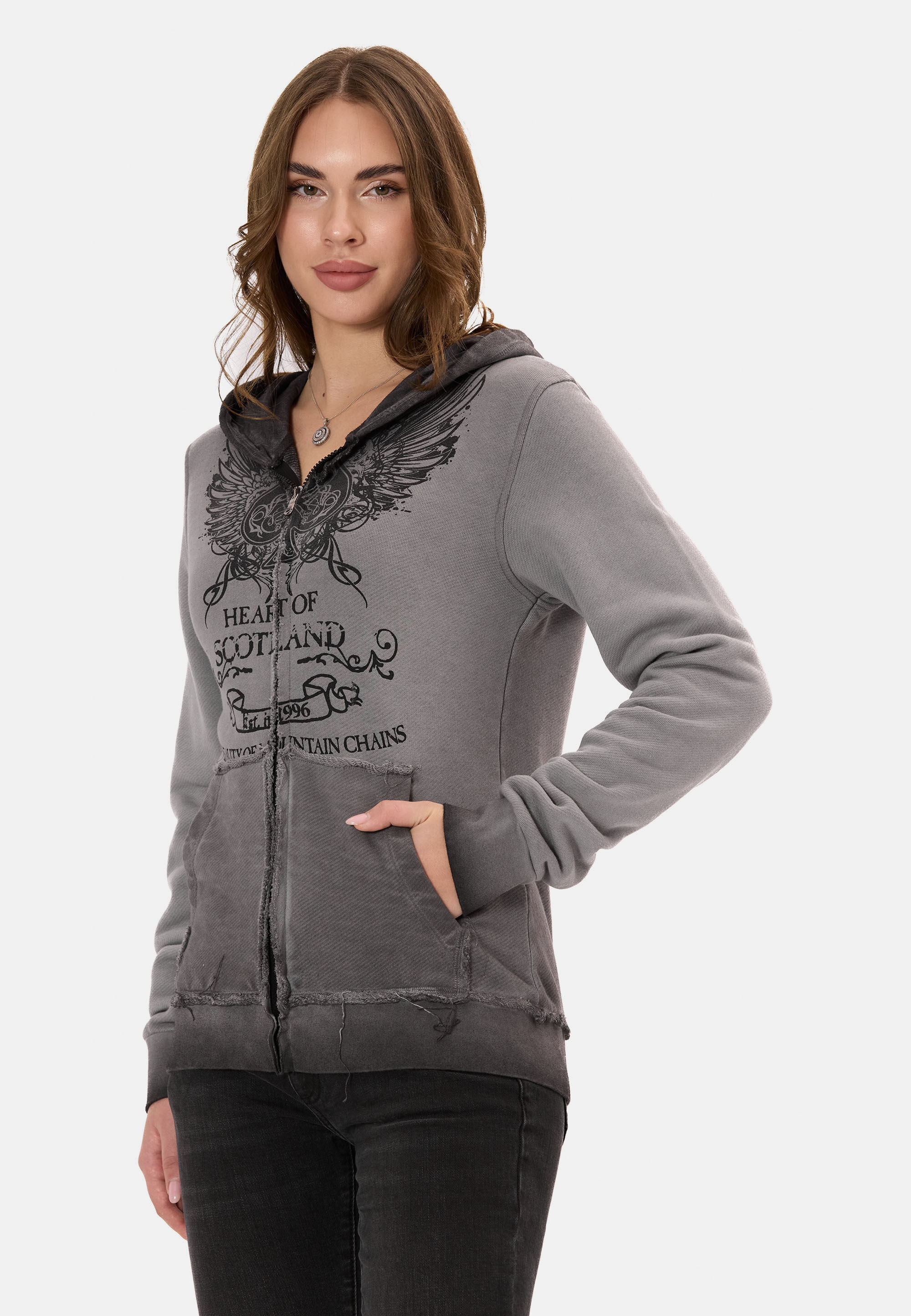 Cipo & Baxx Sweatjacke »WL372« mit Kapuze