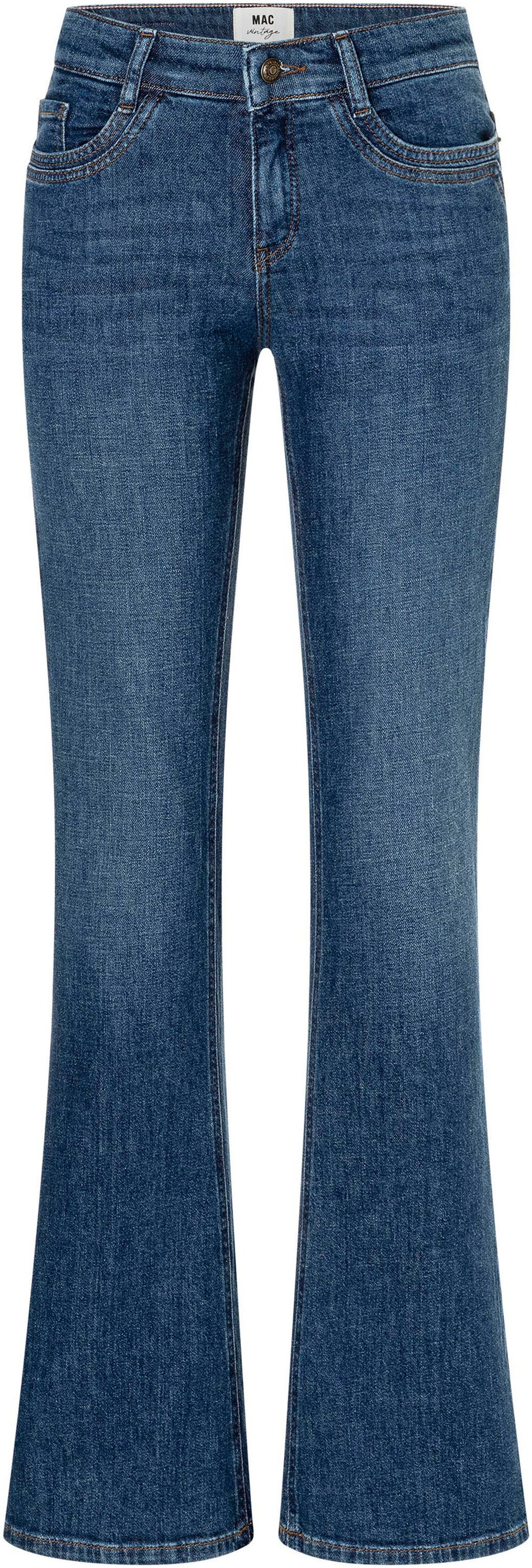 MAC Bootcut-Jeans "DETROIT flared" Aufwendig gearbeitete Details an den Vor günstig online kaufen