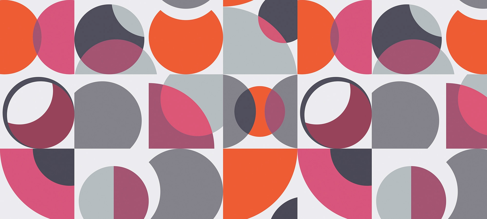 Architects Paper Fototapete "Atelier 47 Circles Artwork 3" geometrisch glatt Vlies, Wand, Schräge, Decke