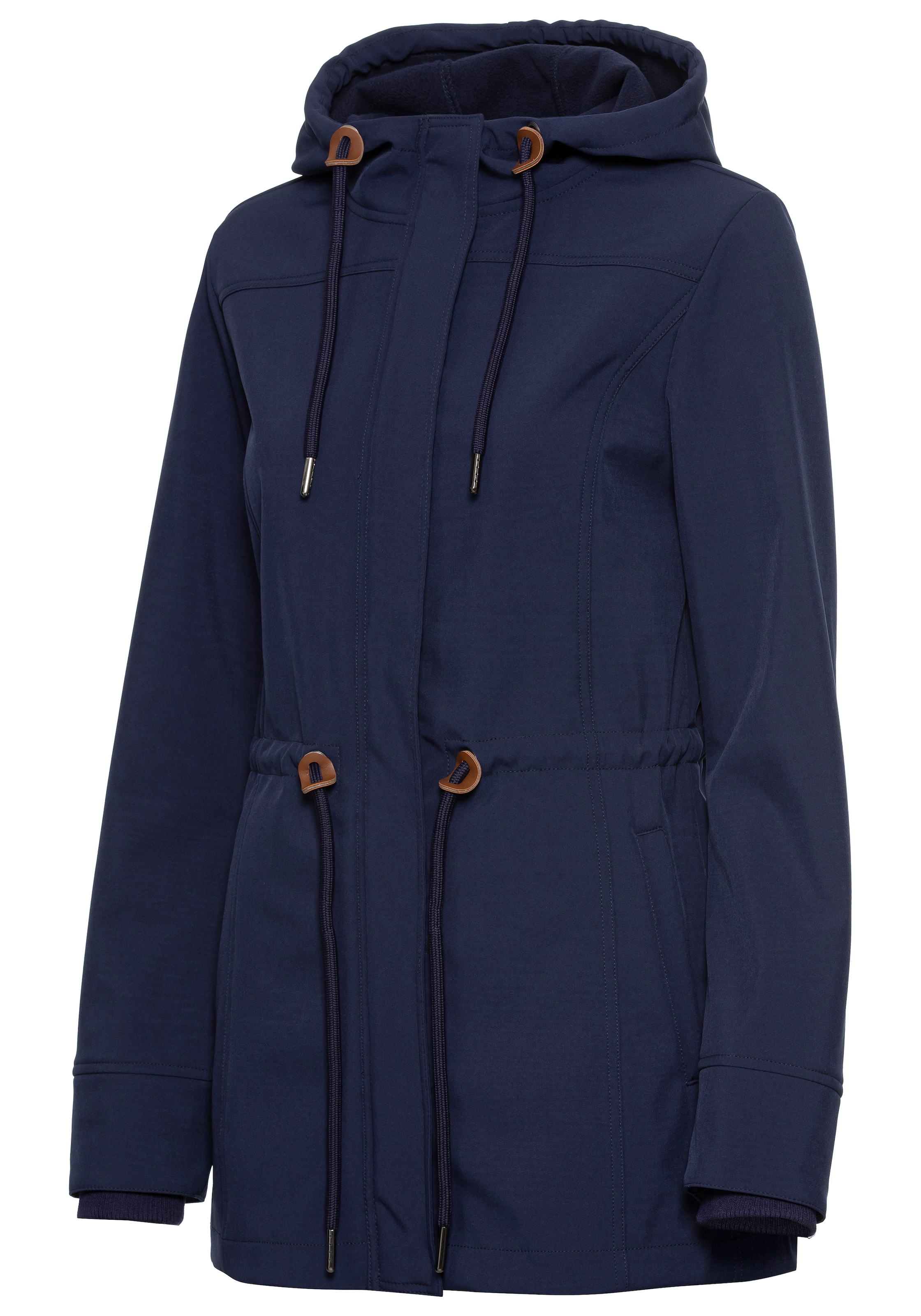 Vivance active Softshelljacke, mit Kapuze, mit Kordelzug an der Taille