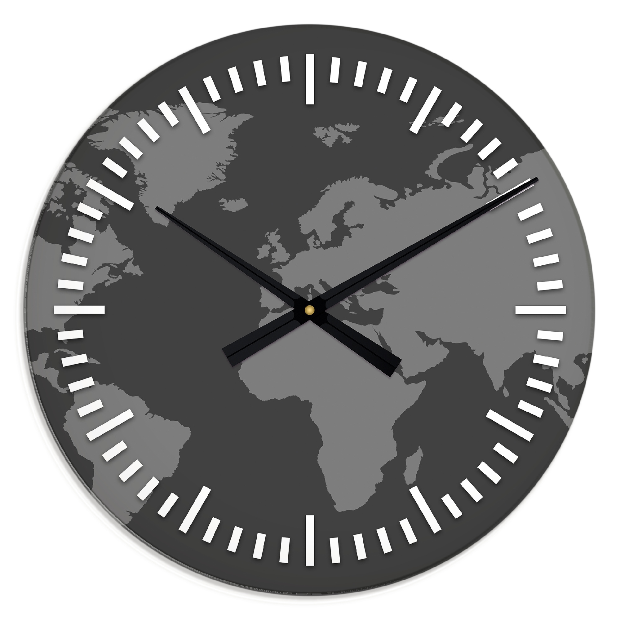 Artland Wanduhr »XXL Ø 50 cm Die Zeit auf moderner Weltkarte«, lautlos ohne Tickgeräusche