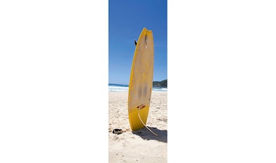 Fototapete »Just Relax!«, Strand Tapete Natur Fototapete Surfboard Panel 1,00m x 2,80m