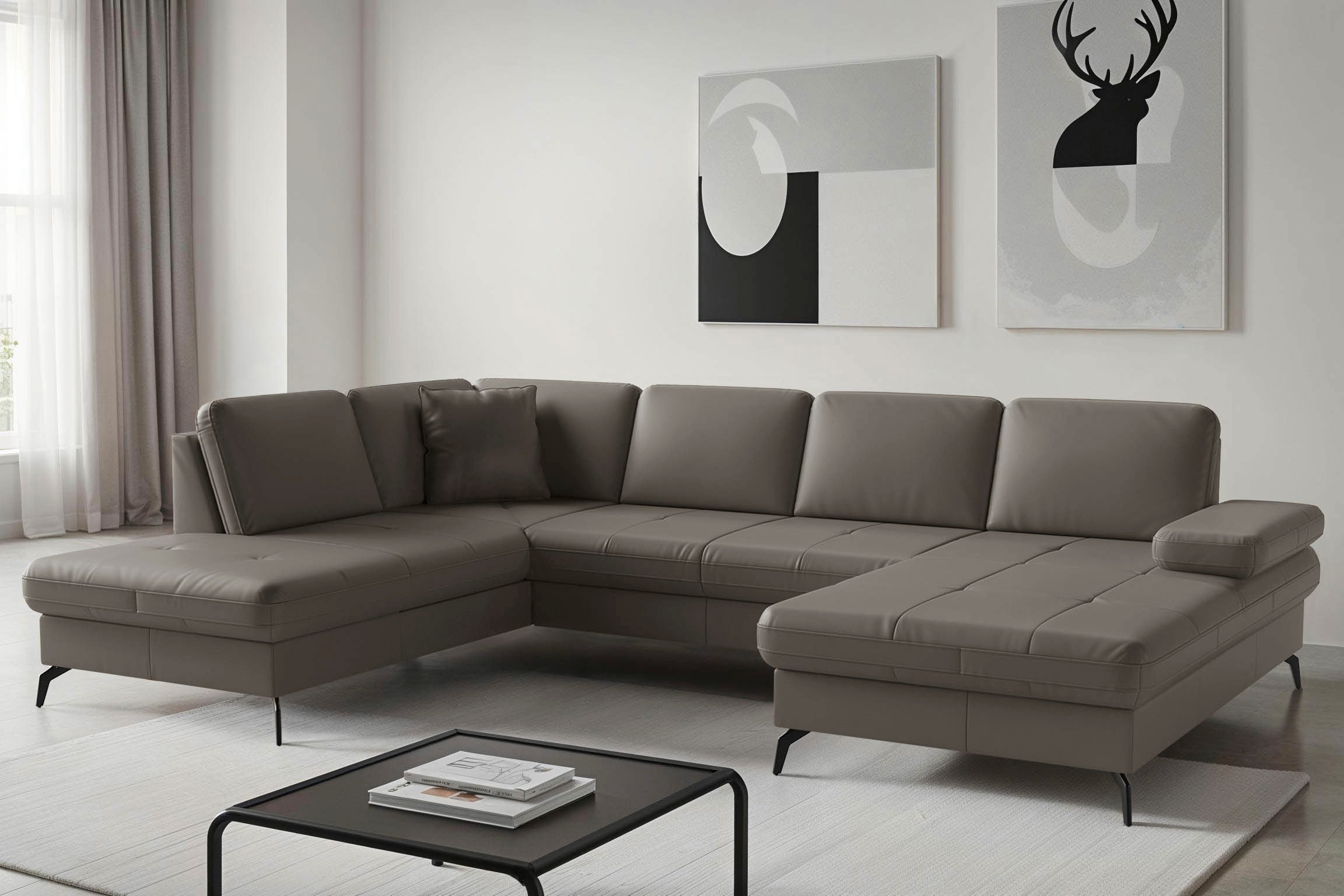 sit&more Wohnlandschaft "Morris Jubi, Breite 300 cm" mit Armteilfunktion, optional mit Schlaffunktion