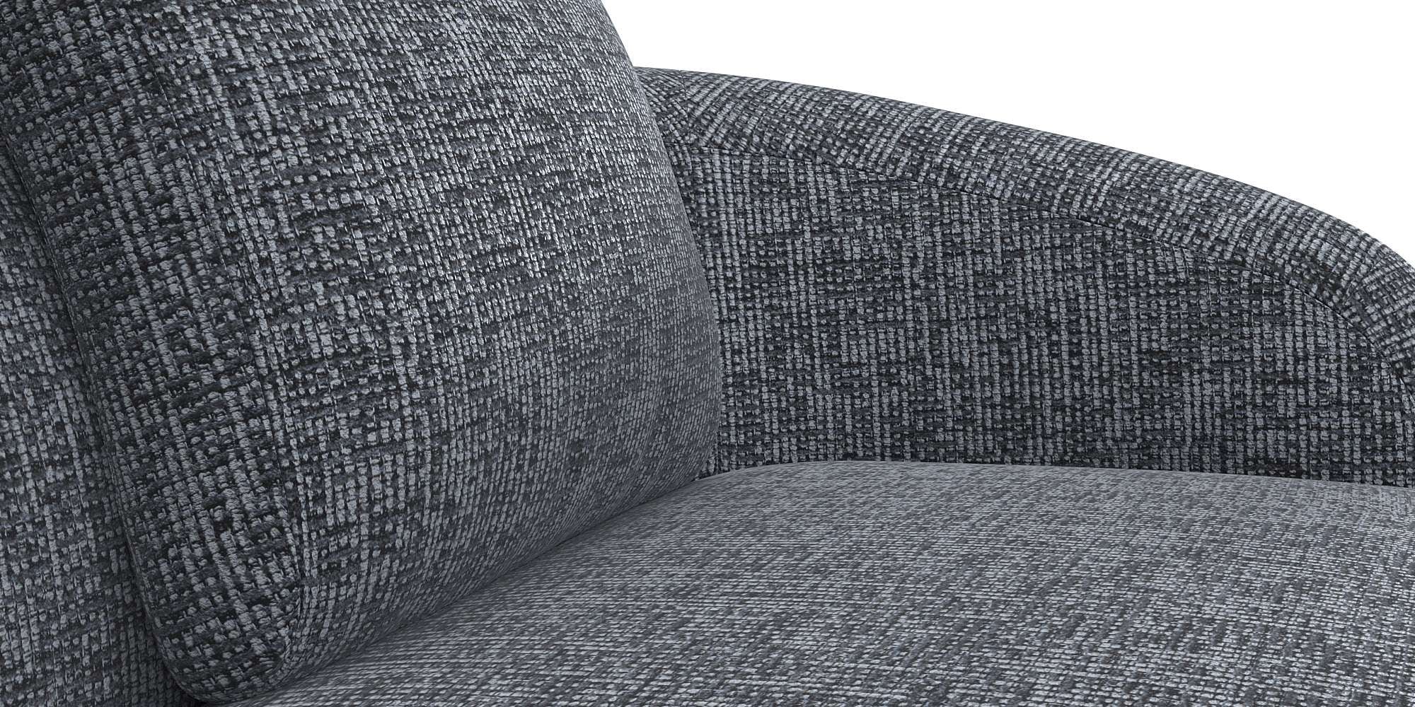 FLEXLUX Wohnlandschaft »Torino, rund, L-Form, Sofa-Ecke mit Recamiere, Longchair-Sofa«, Modernes, organisches Sofa-Design, Kaltschaum, Wellenunterfederung