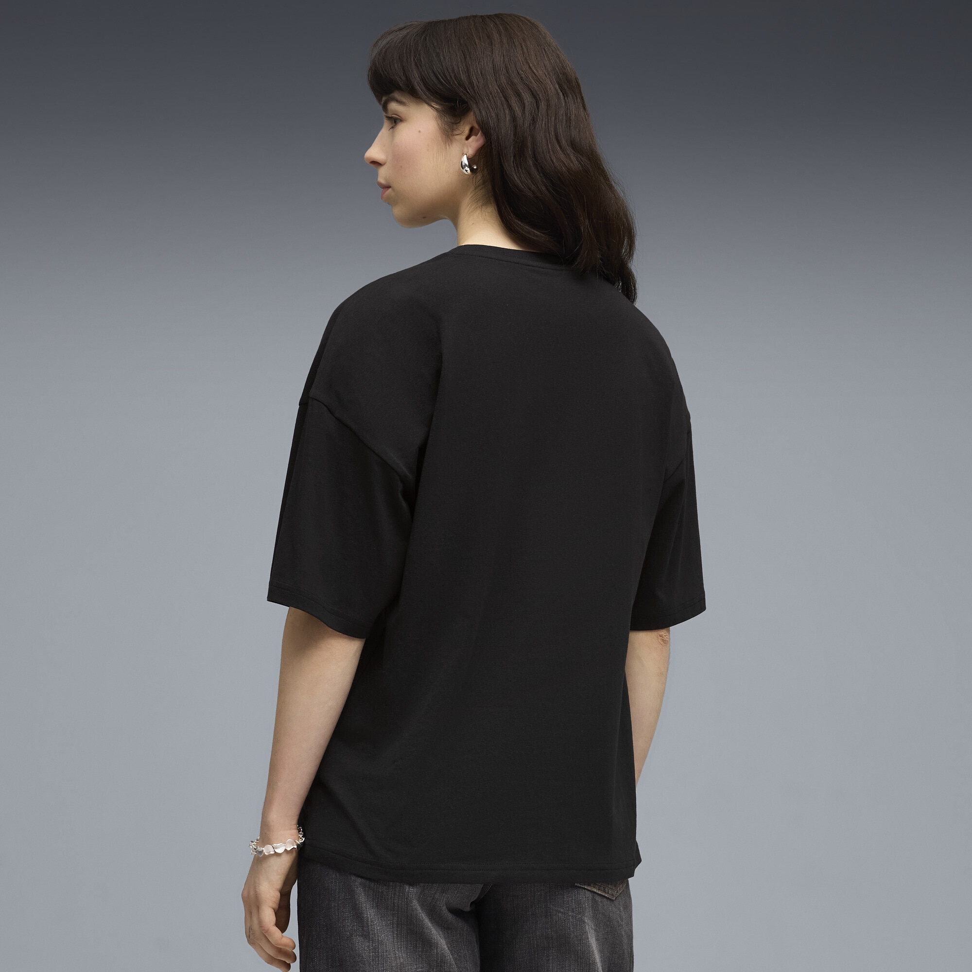 PUMA T-Shirt »Essentials Graphics Bedazzled Oversized T-Shirt Damen«