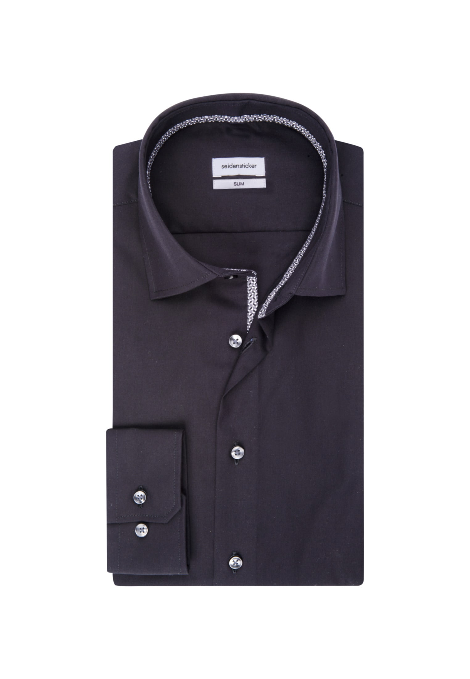 seidensticker Businesshemd »Slim«, Slim Extra langer Arm Kentkragen Uni
