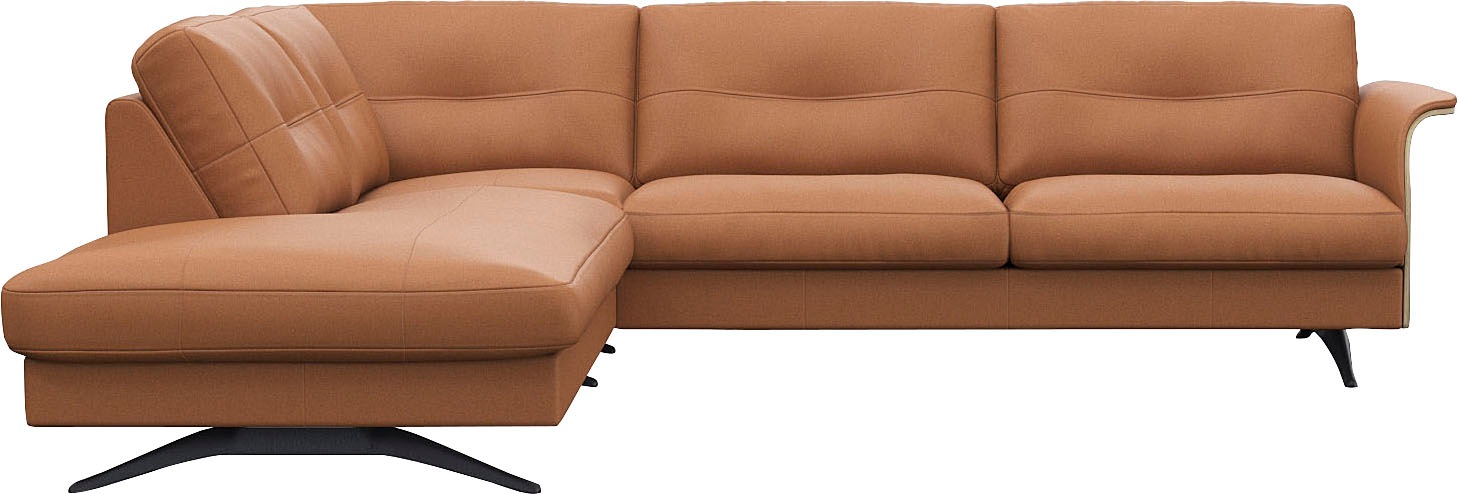 FLEXLUX Ecksofa "Glow, super bequem durch hochwertigem Sitzaufbau mit Feder günstig online kaufen